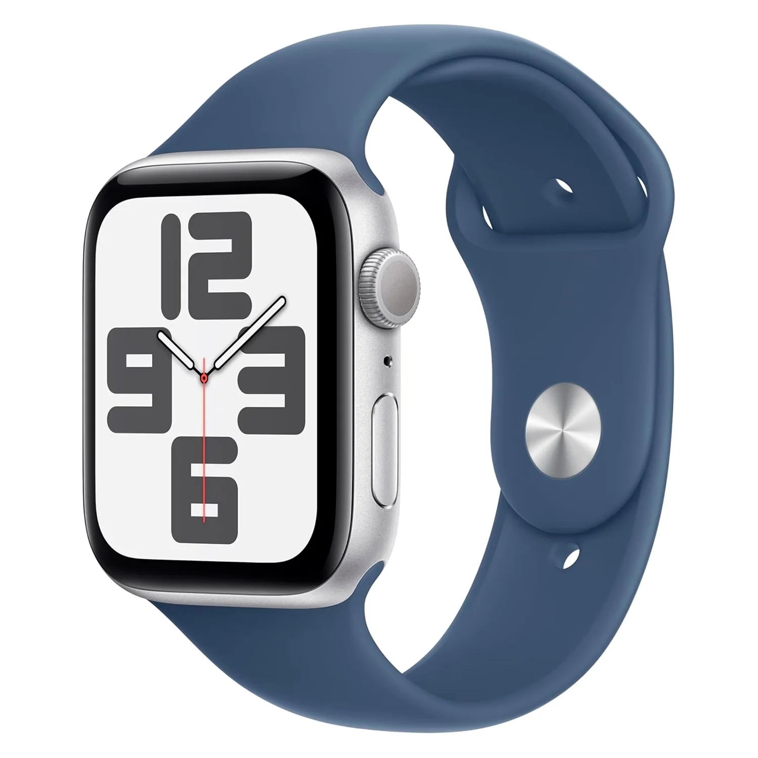 Apple Watch SE 2 MXED3HN/A 2024 Caixa Alumínio 40mm Prata - Esportiva Azul M/L