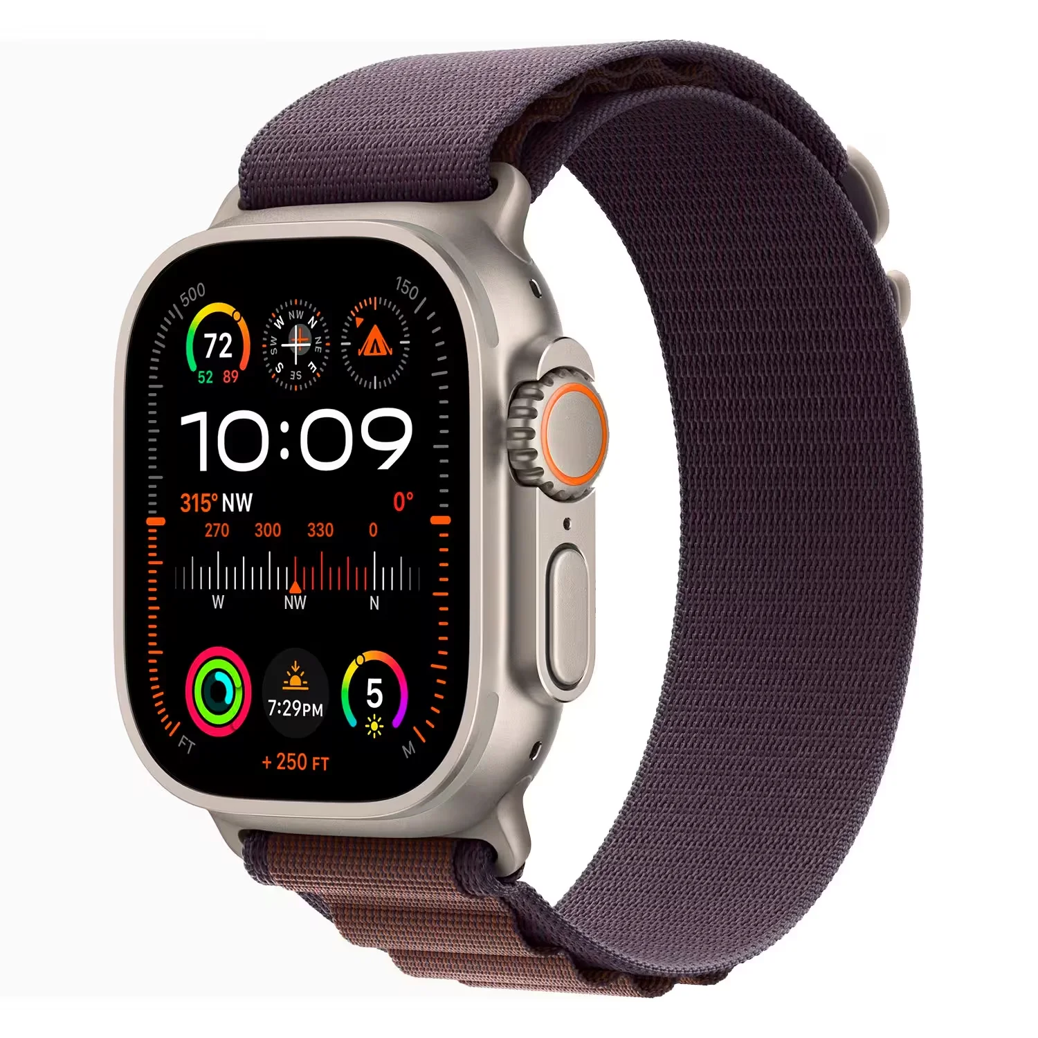 Apple Watch Ultra 2 MREW3FD/A Celular + GPS Caixa Titânio Natural 49mm - Loop Alpine Indigo