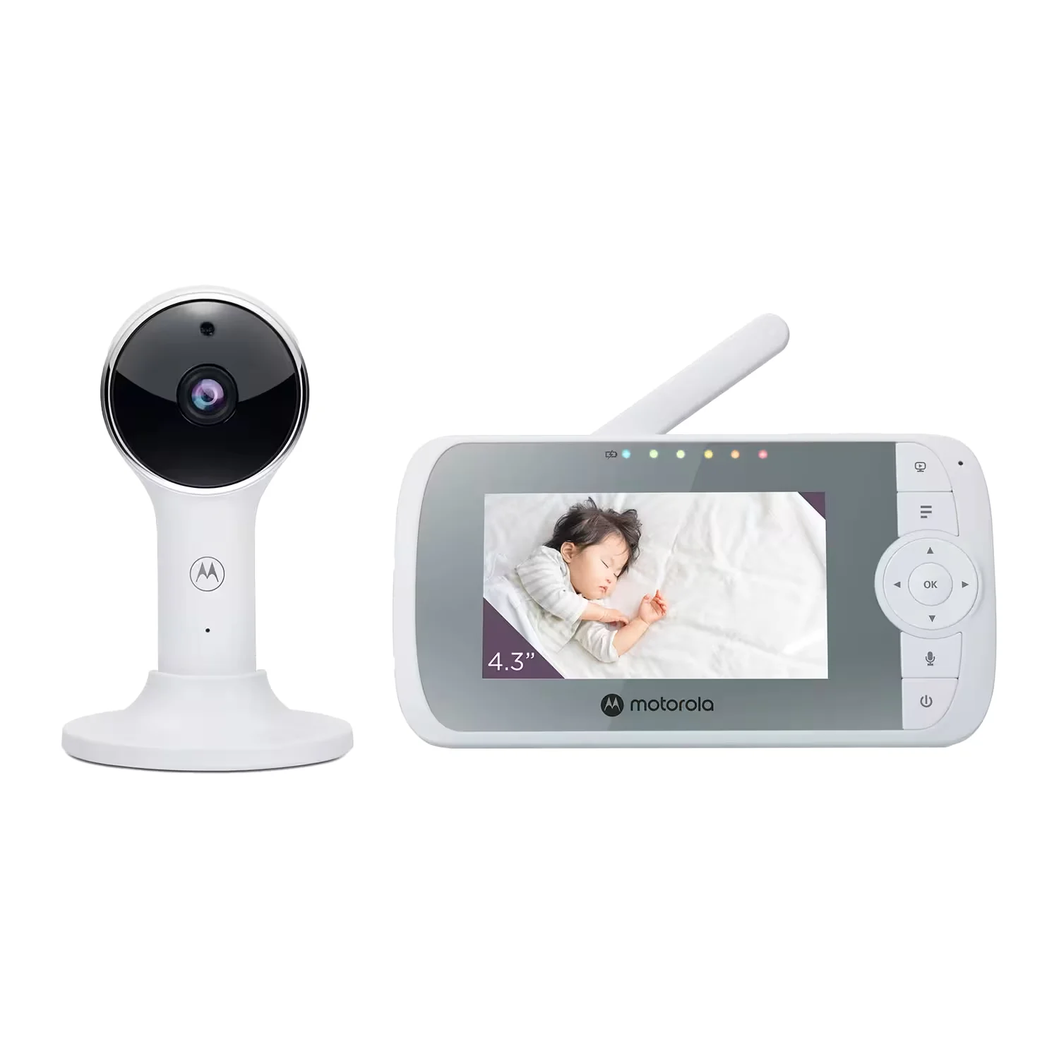 Babá Eletrônica Motorola VM64 Connect 4.3" WiFi - Branco