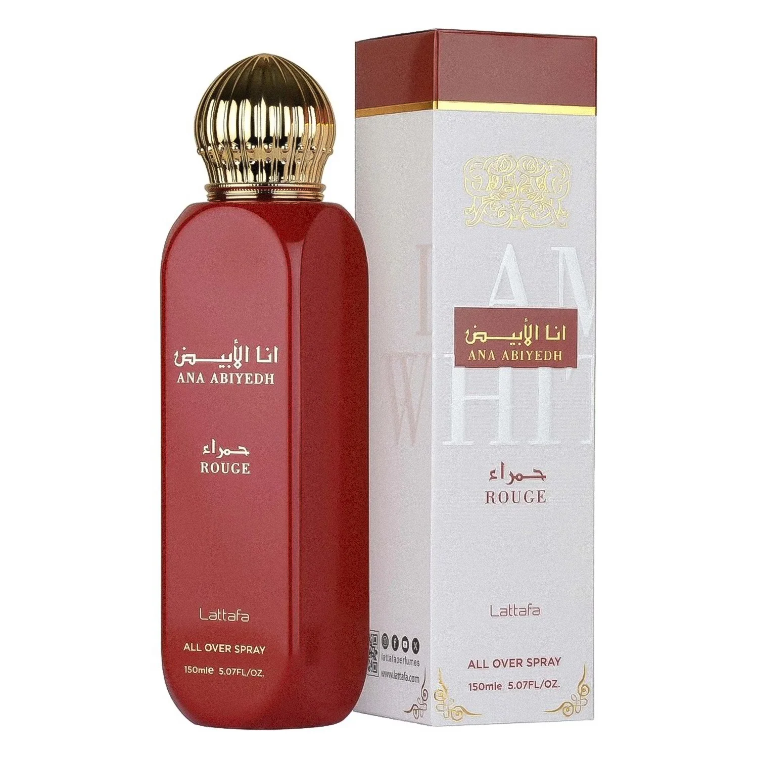 Body Splash Lattafa Ana Abiyedh Feminino 150ml