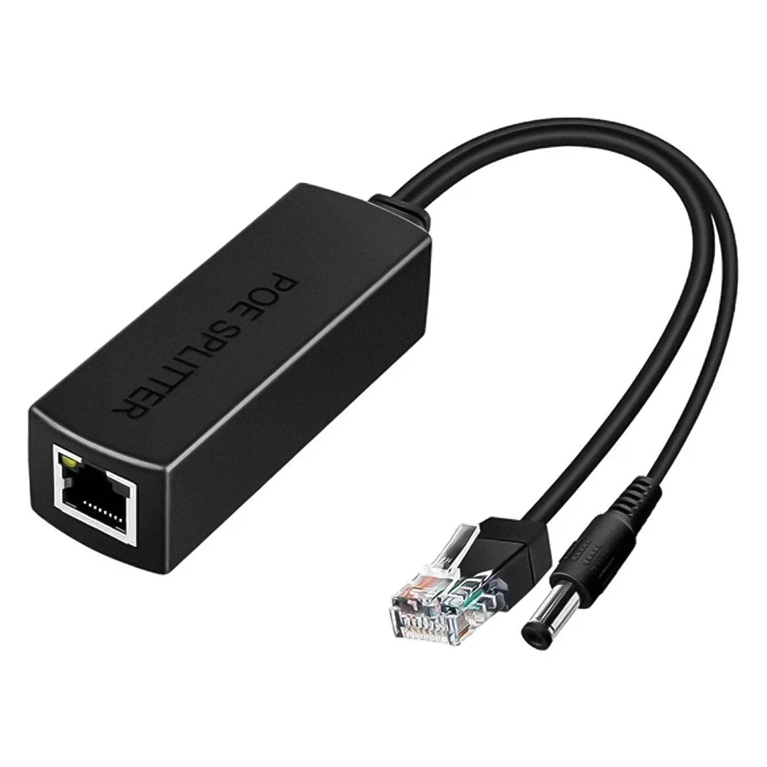 Cabo Divisor POE Splitter LS-POE-1210EL RJ45 - Preto