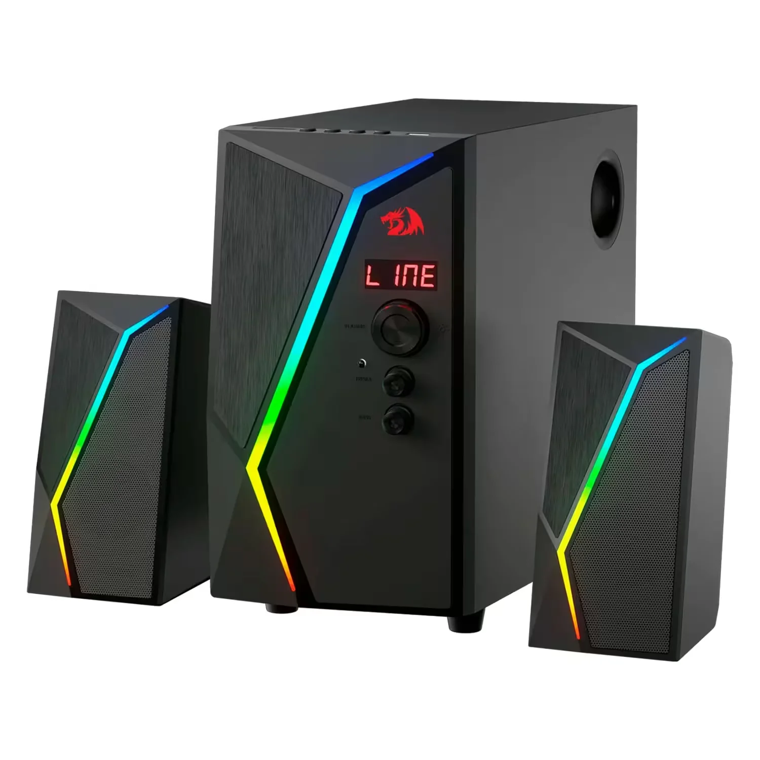 Caixa de Som Gamer Redragon Anvil GS520 Pro RGB USB 3.5mm - Preto