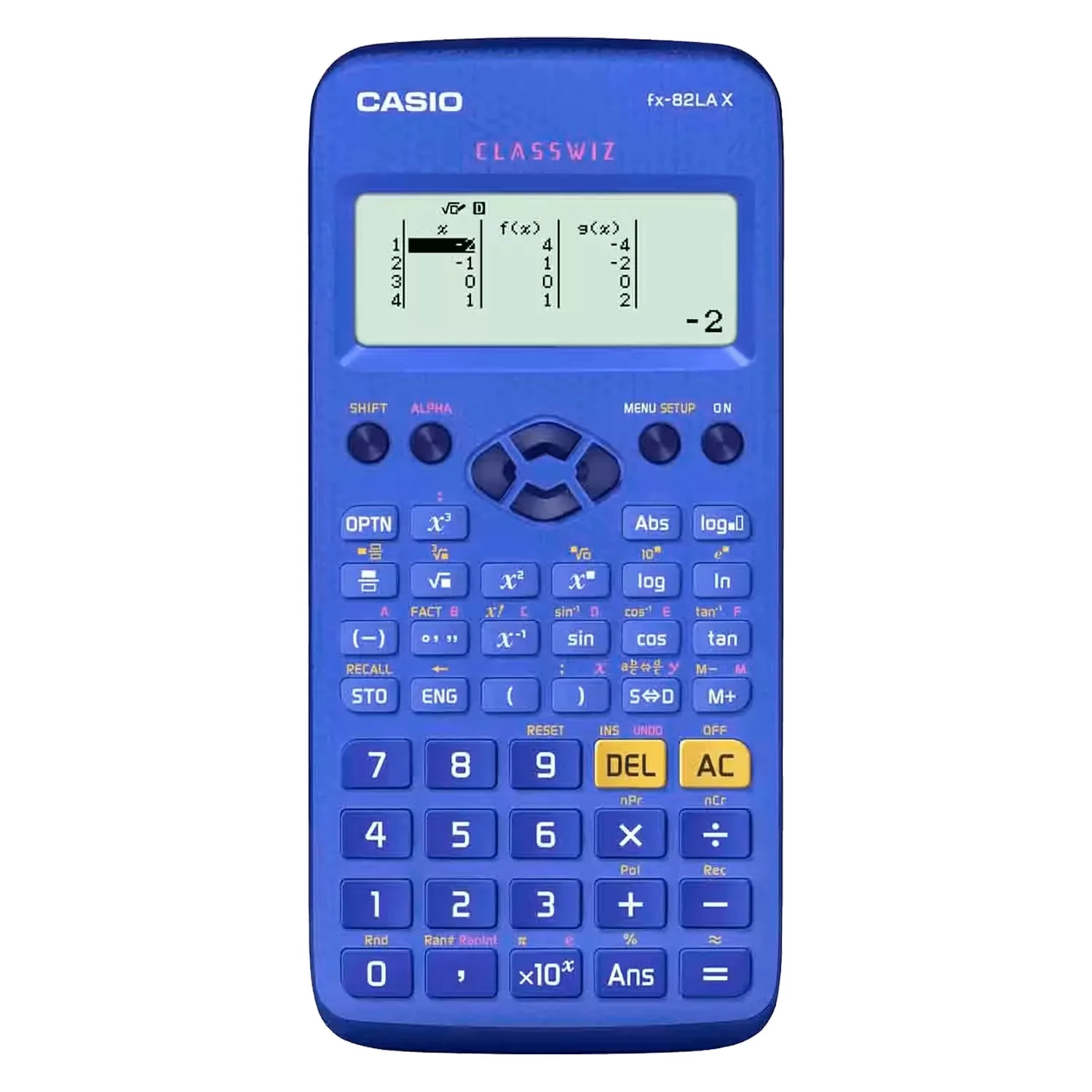 Calculadora Ciêntifica Casio FX-82LAX-BU-W-DH 12 Dígitos - Azul