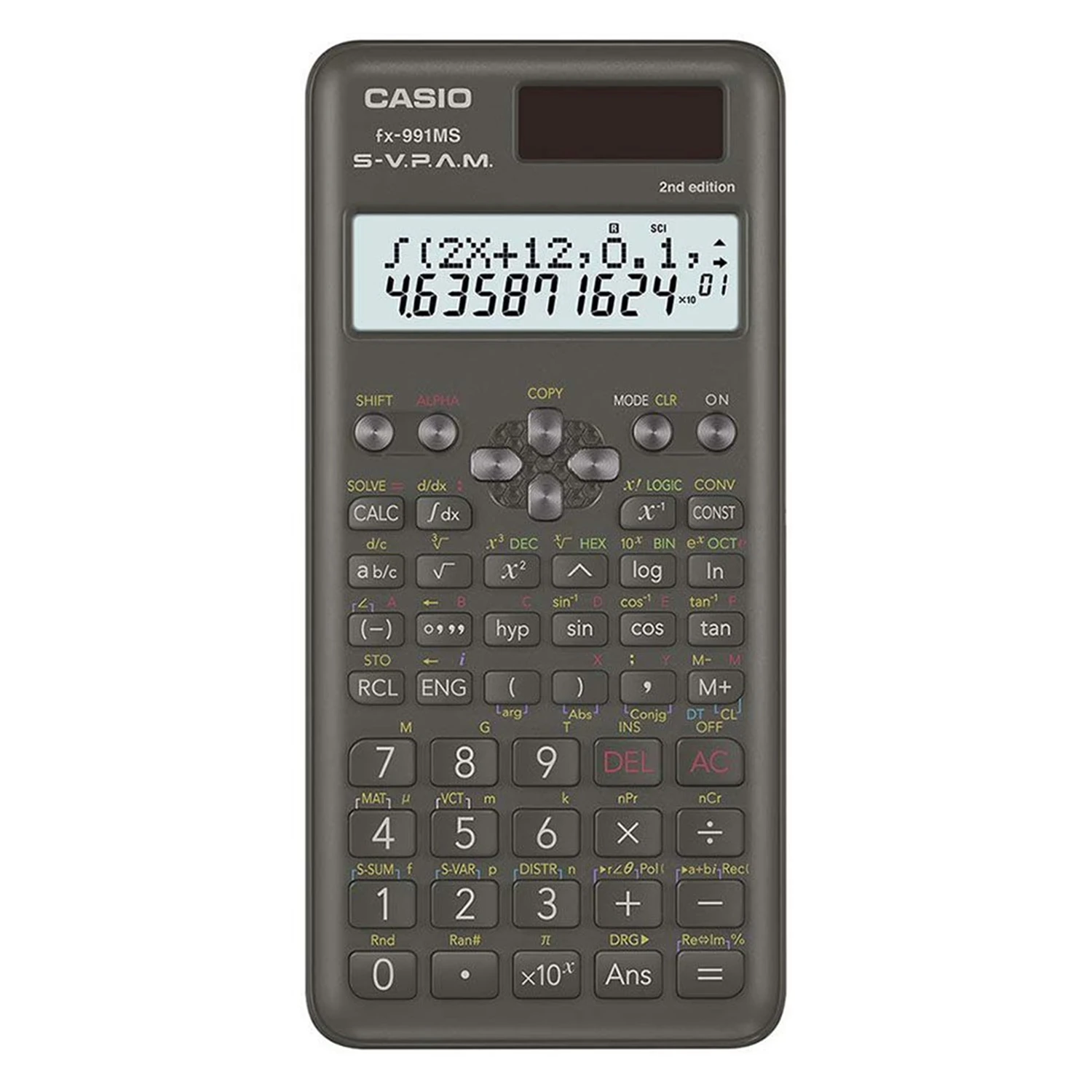 Calculadora Ciêntifica Casio FX-991MS 12 Dígitos - Preto