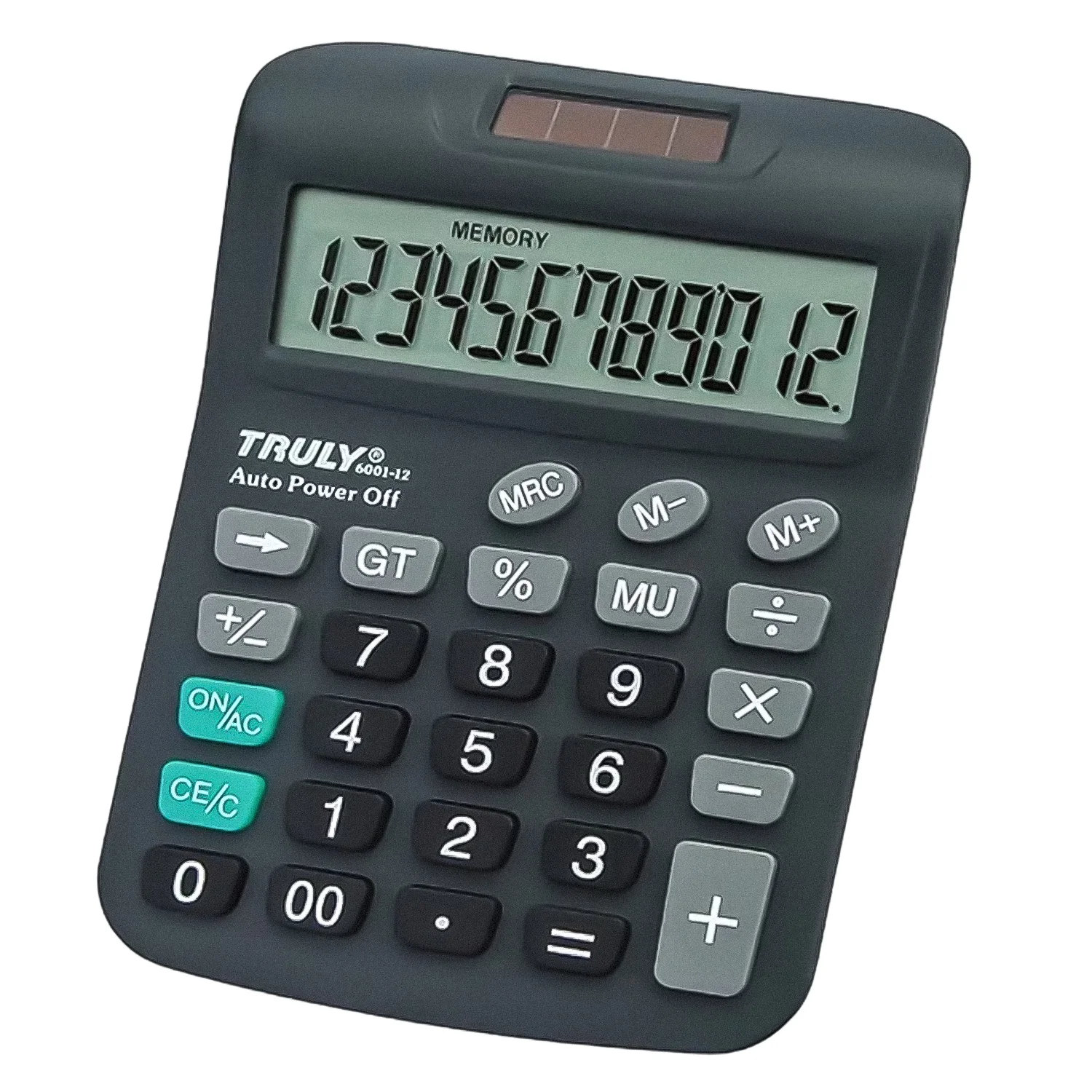 Calculadora Truly 6001-12 12 Dígitos - Cinza