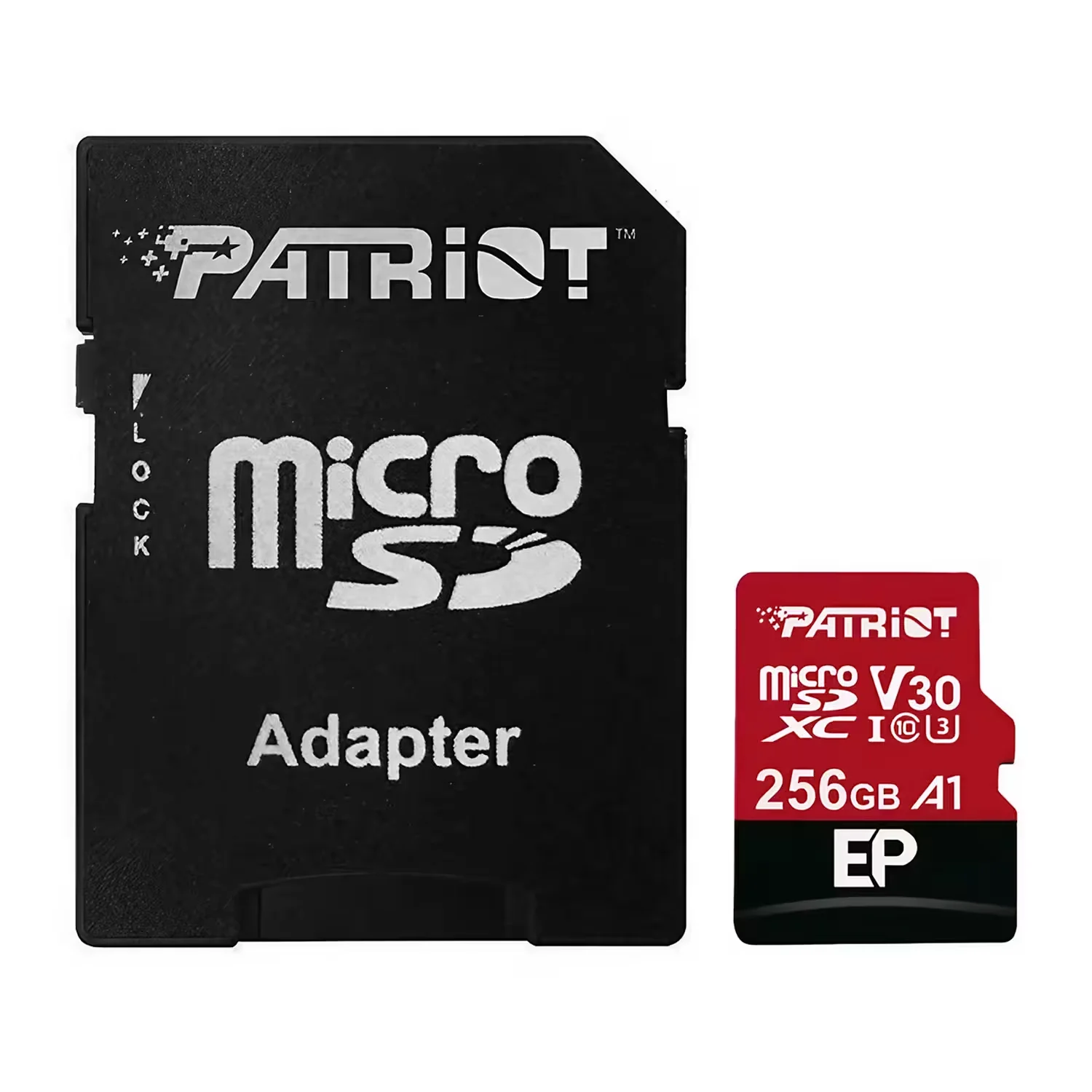 Cartão de Memória Micro SD Patriot A1 V30 256GB 100Mbs - PEF256GEP31MCX