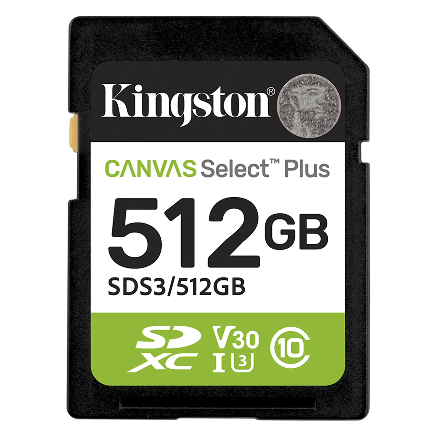 Cartão de Memória SD Kingston Canvas Select Plus 512GB 150Mbs - SDS3/512GB