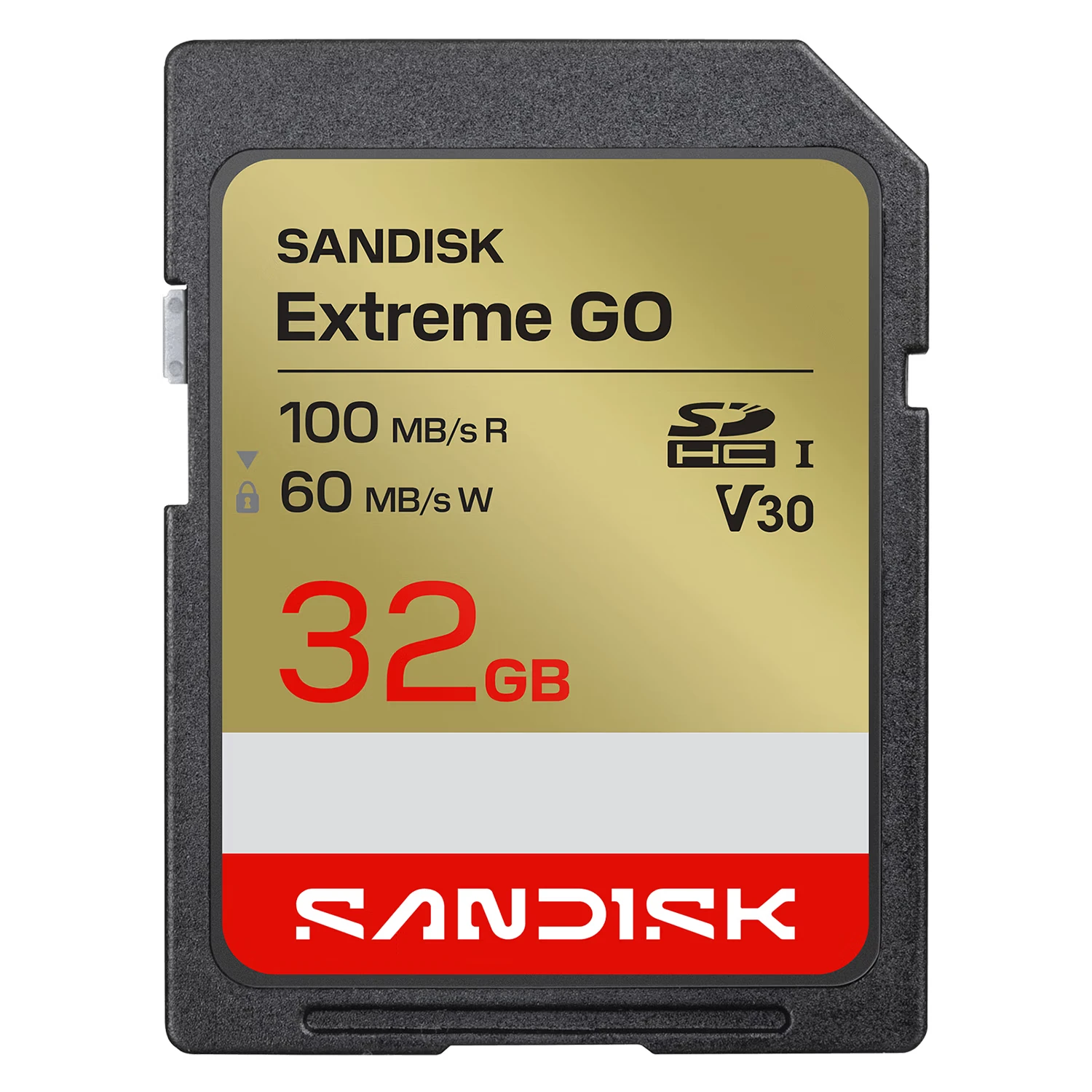 Cartão de Memória SD SanDisk Extreme Go 32GB 100Mbs - SDSDXGN-032G-GNCIN