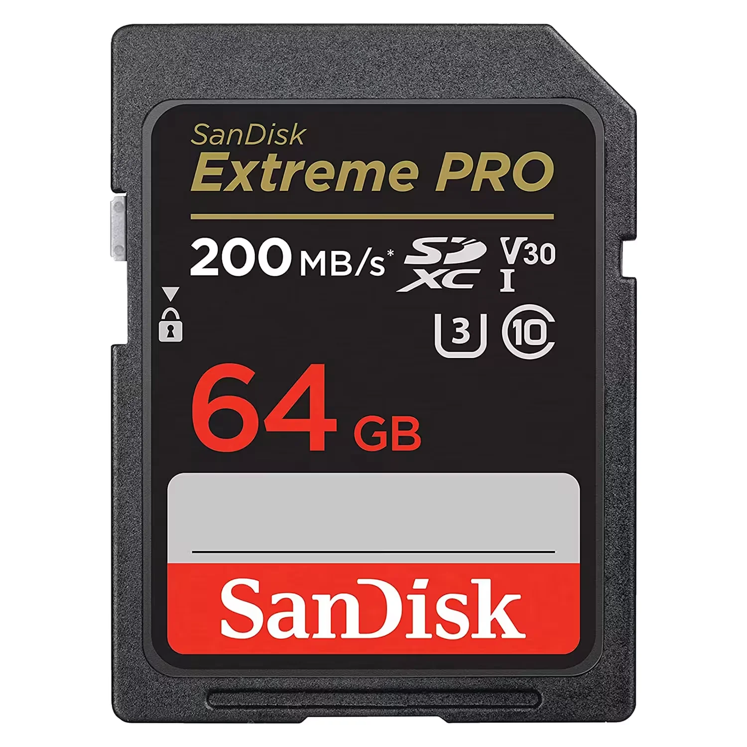 Cartão de Memória SD Sandisk Extreme Pro 64GB 200MBs - SDSDXXU-064G-GN4IN