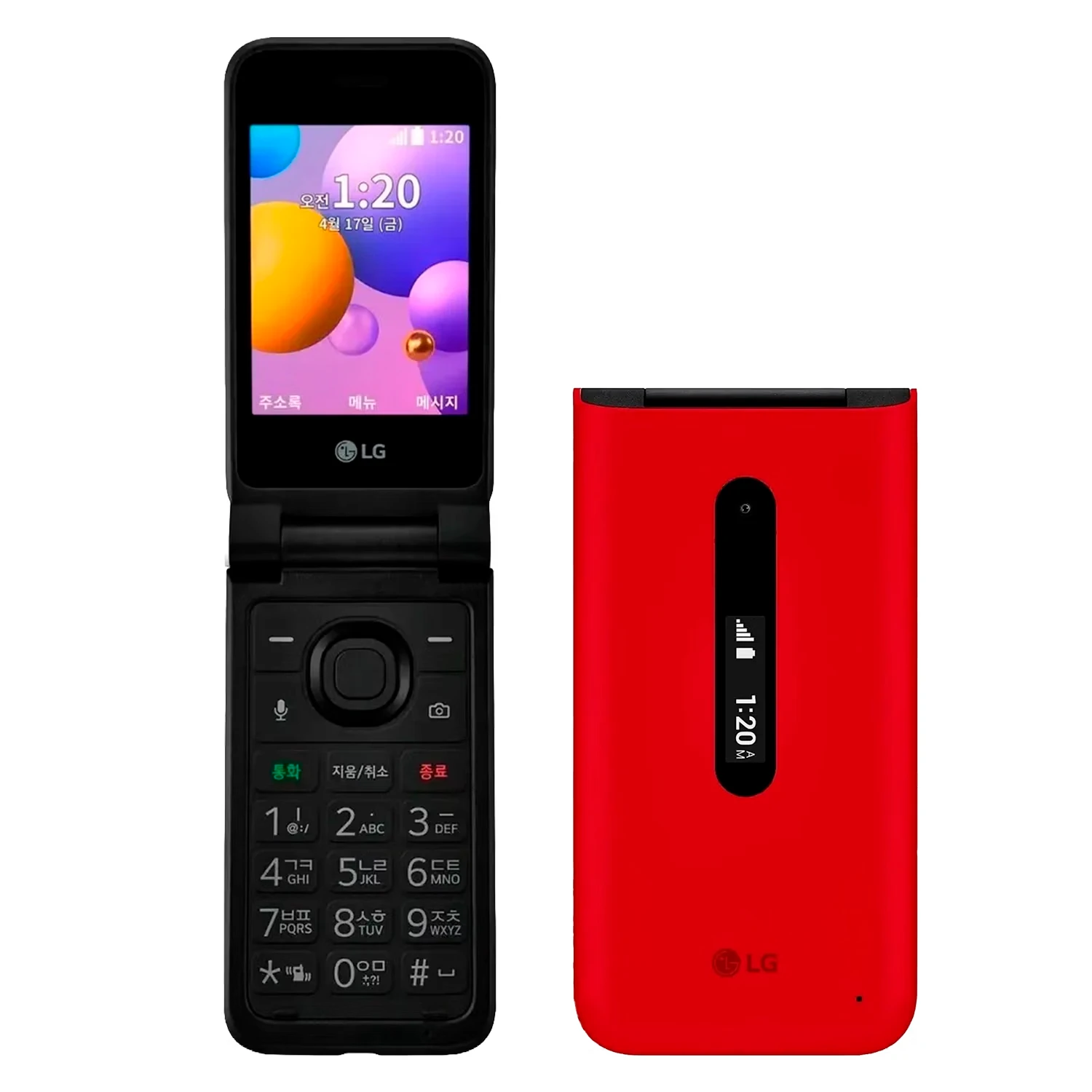 Celular LG Folder 2 LM-Y120K Tela 2.8" - Vermelho