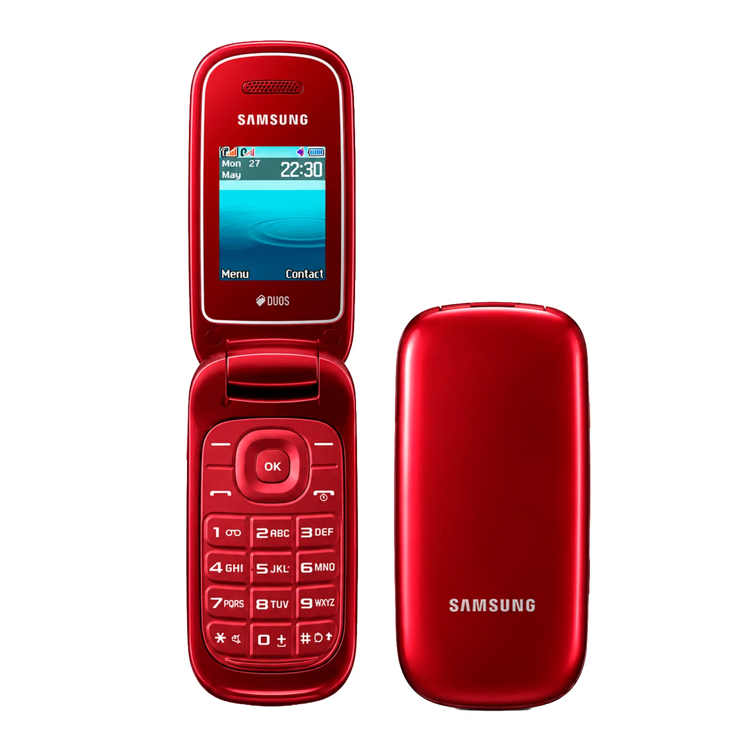 Celular Samsung Flip GT-E1272 Dual SIM Tela 1.77" - Vermelho