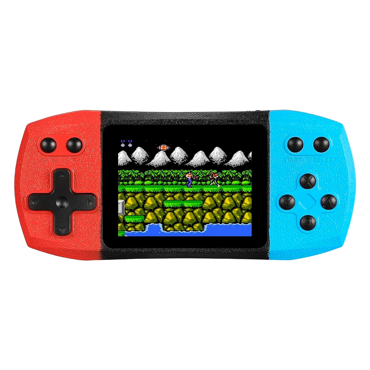 Console Portátil F1 Plus 620 Jogos - Azul e Vermelho