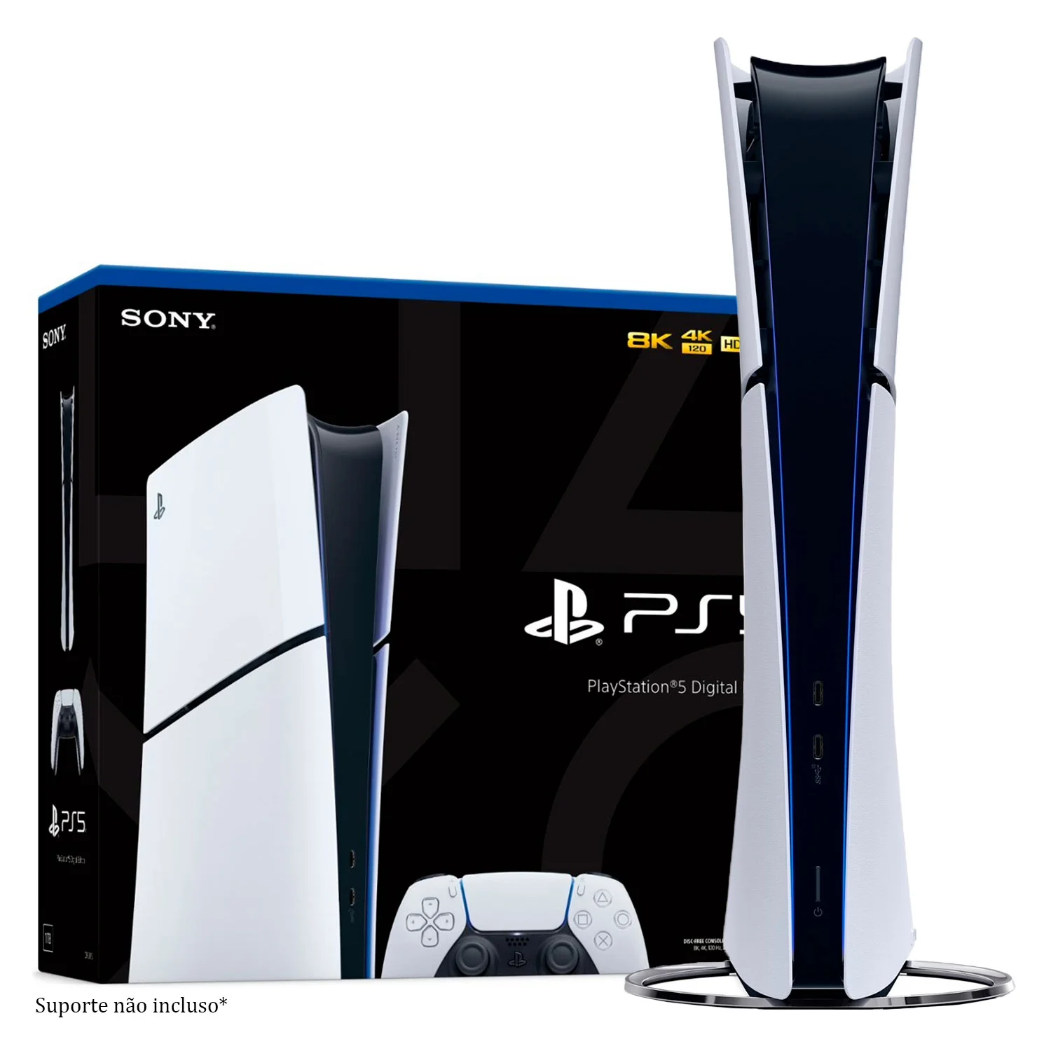 Console Sony PlayStation 5 Slim CFI-2115 4K Edição Digital 825GB SSD