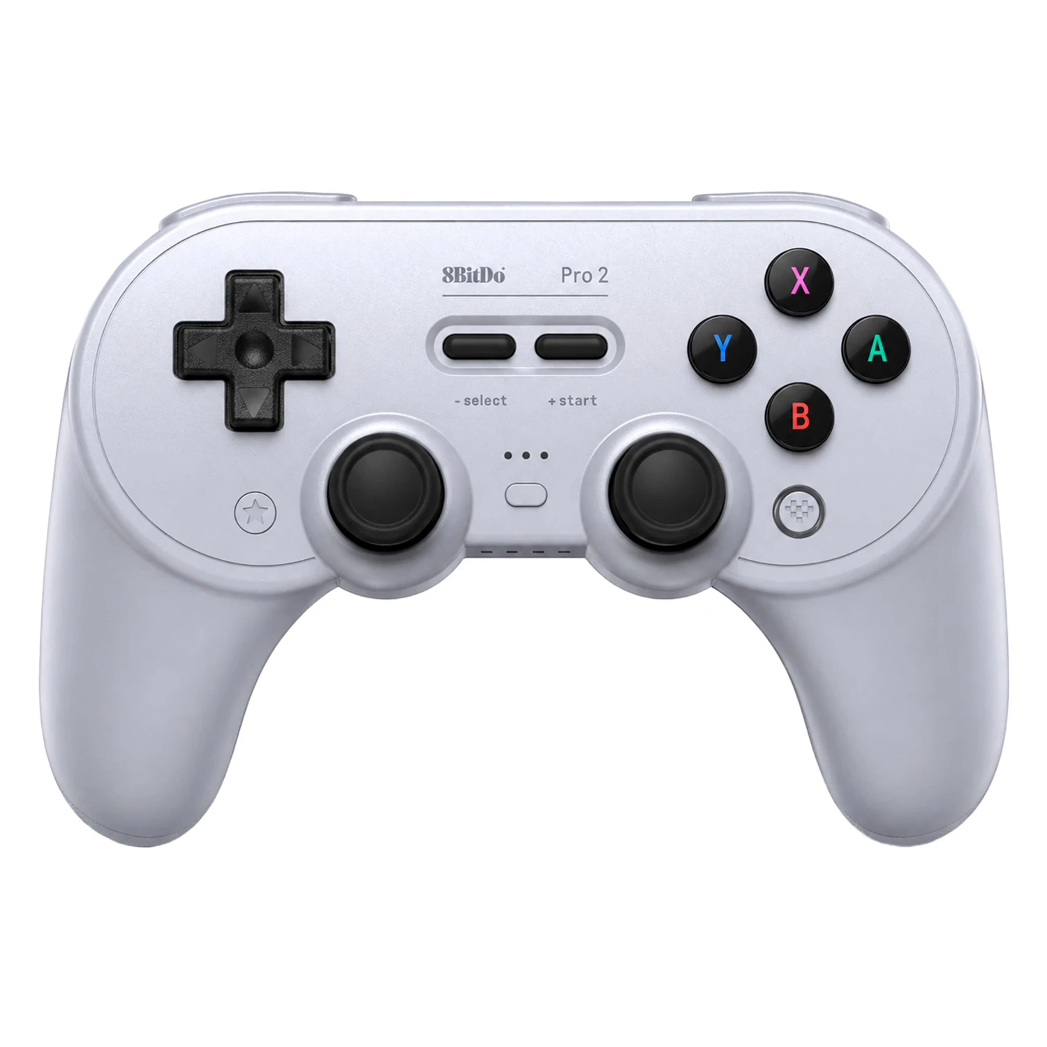 Controle 8BitDo Pro 2 80GL02 Sem Fio para Nintendo Switch / Windows / Android / Steam - Cinza
