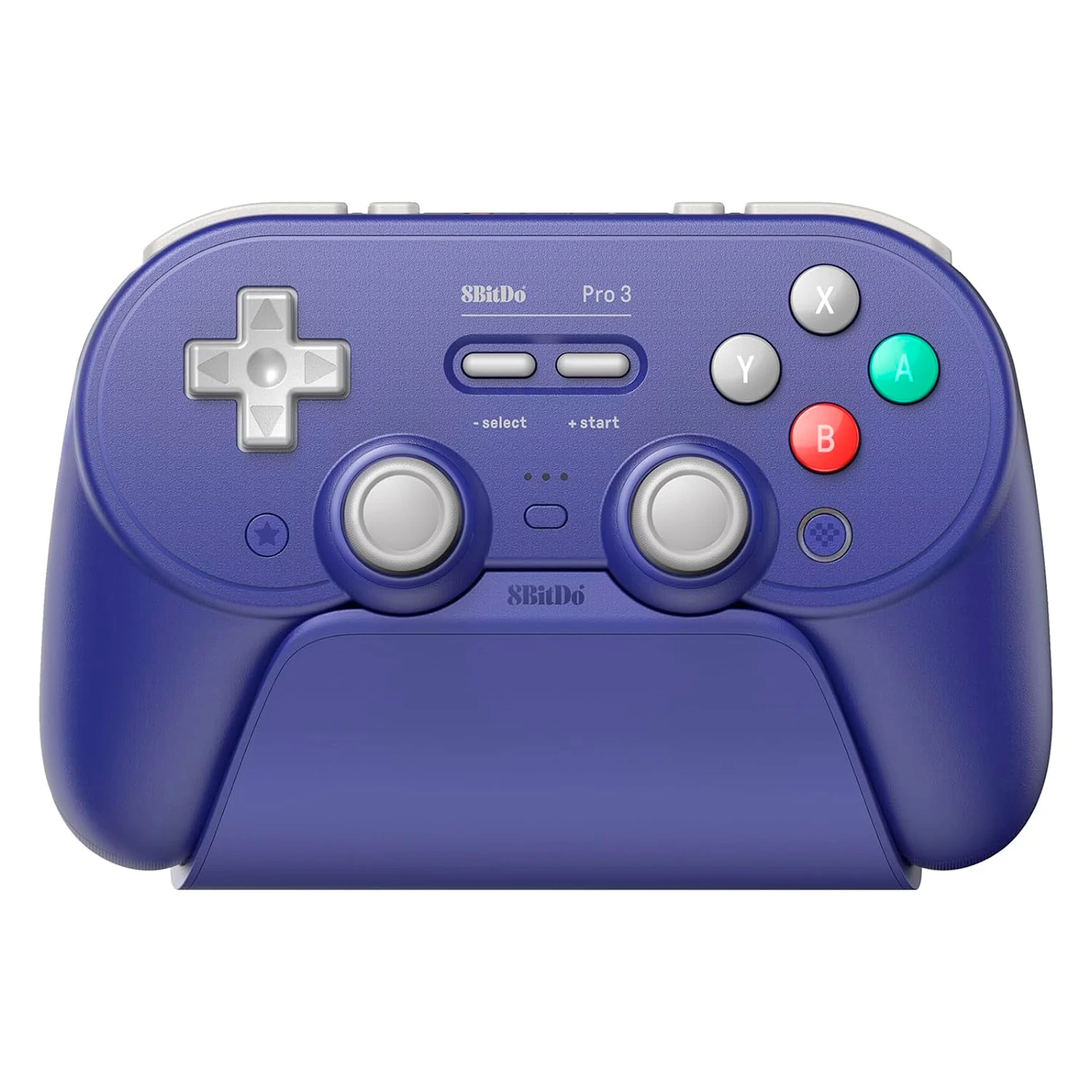 Controle 8BitDo Pro 3 80GQ03 Sem Fio para Nintendo Switch / Windows / Steam / Android / iOS - Roxo