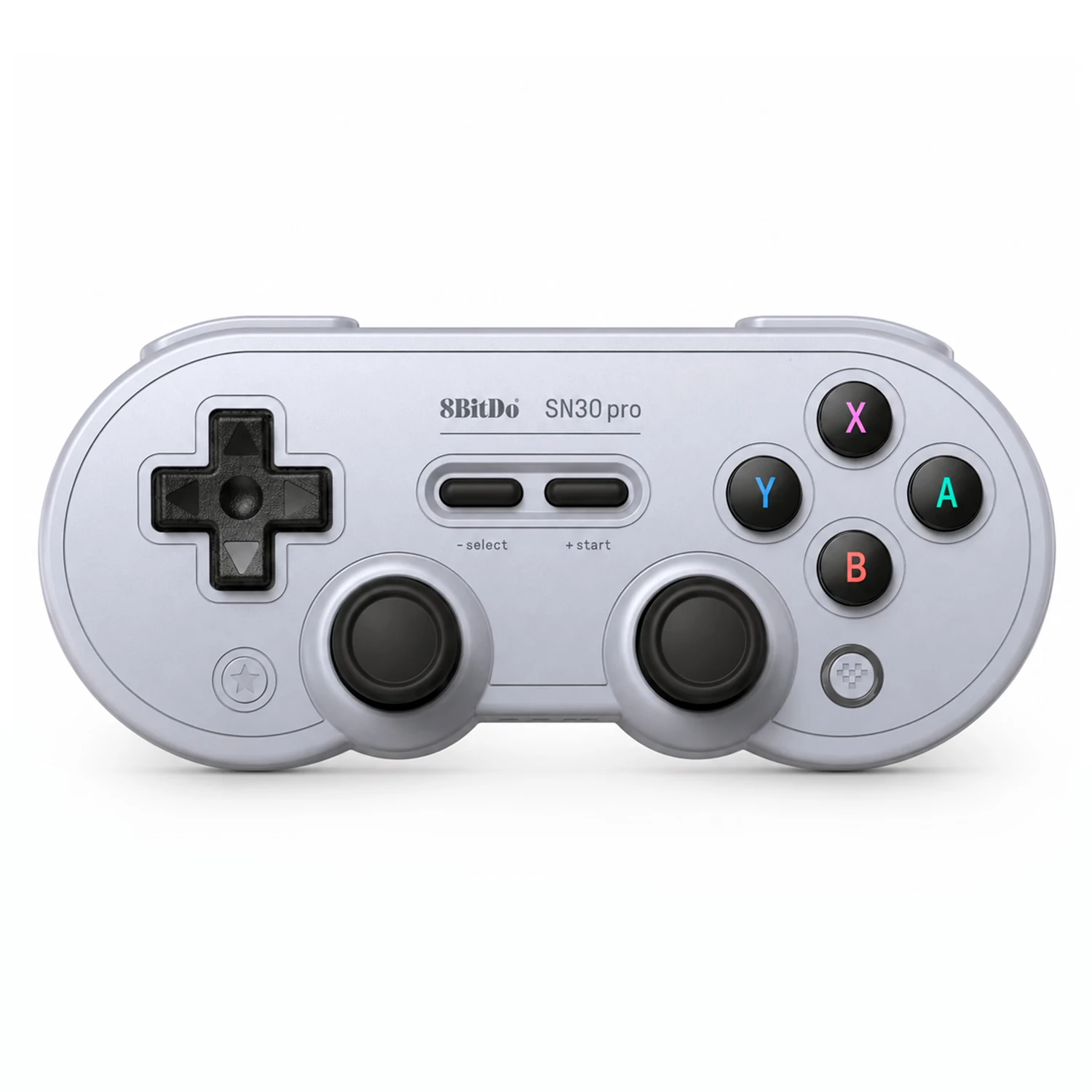 Controle 8BitDo SN30 Pro 80DM02 Sem Fio para Nintendo Switch / Windows / Android / Steam - Cinza