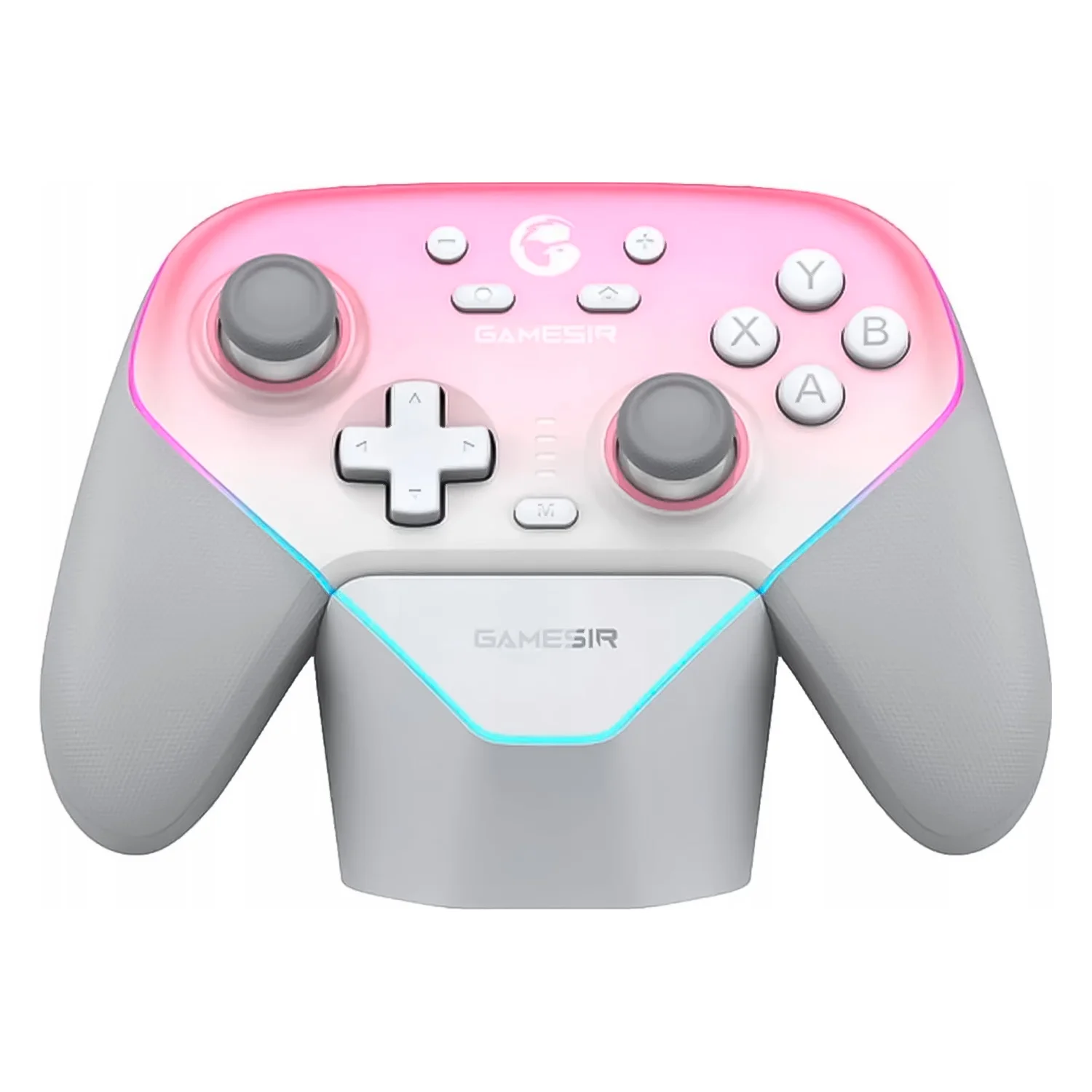 Controle GameSir Super Nova T4N Pro Sem Fio com Base - Rosa