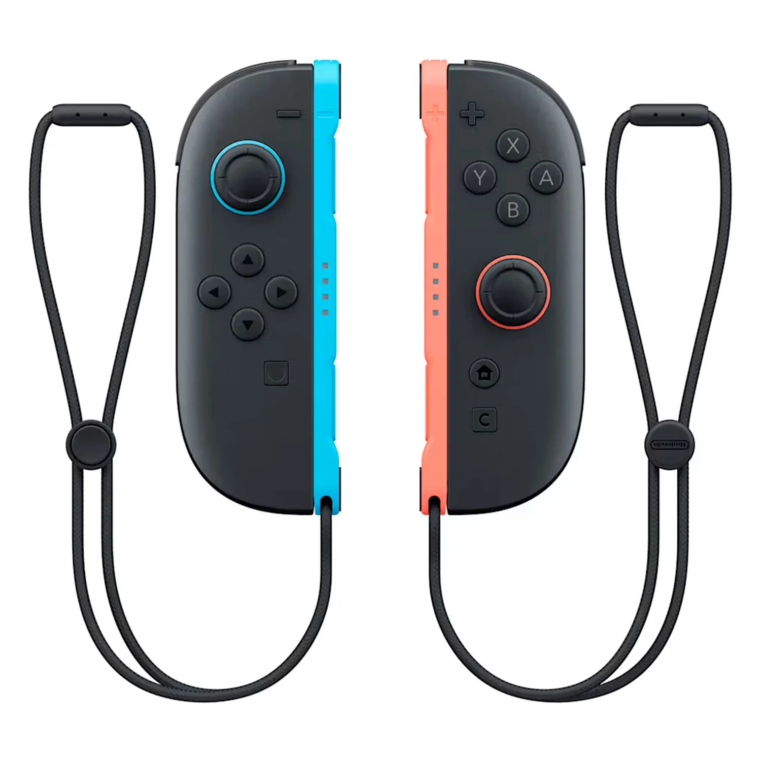 Controle Joy-Con para Nintendo Switch 2 L e R - Azul Claro e Vermelho Claro