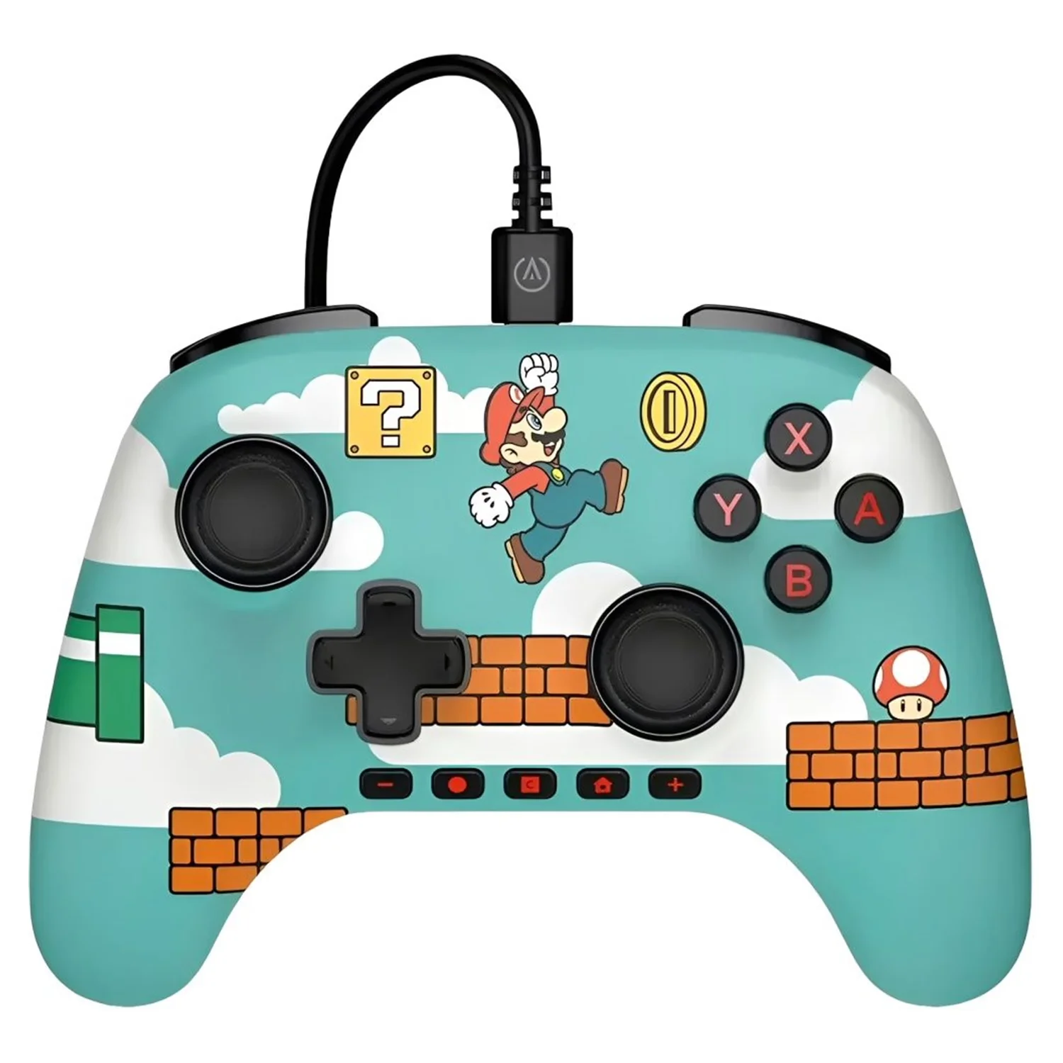 Controle PowerA Advantage Wired Mario Time para Nintendo Switch 2 - PWA-A-15351