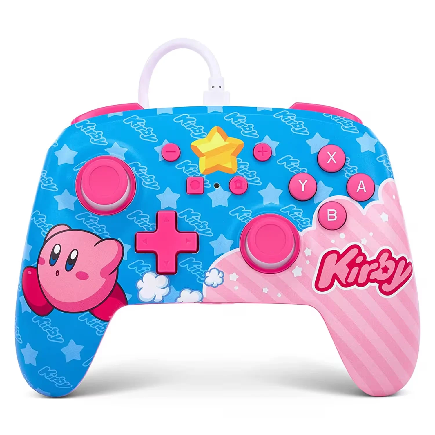 Controle PowerA Enhanced Wired Kirby para Nintendo Switch - PWA-A-03081