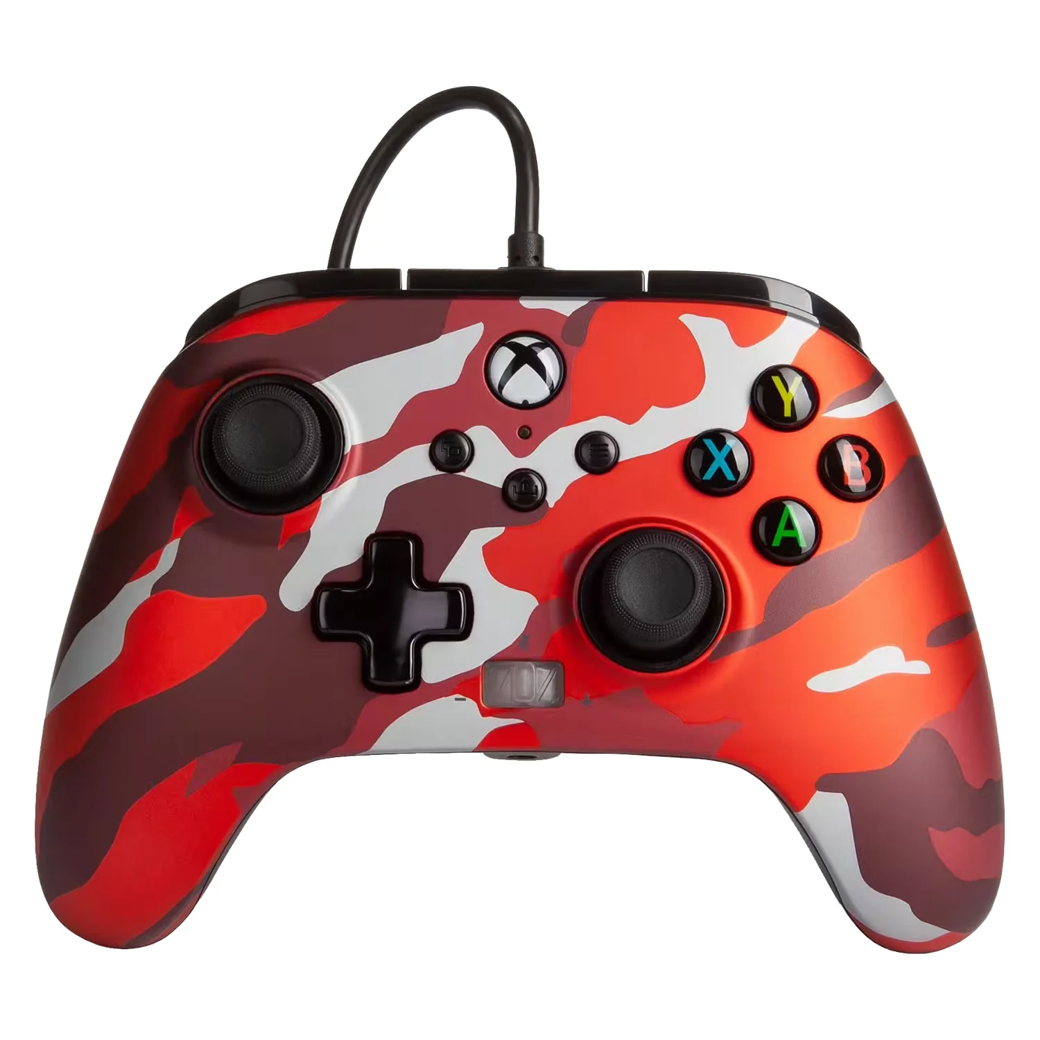 Controle PowerA Enhanced Wired para Xbox Series X|S - Vermelho Camo (PWA-A-02492)