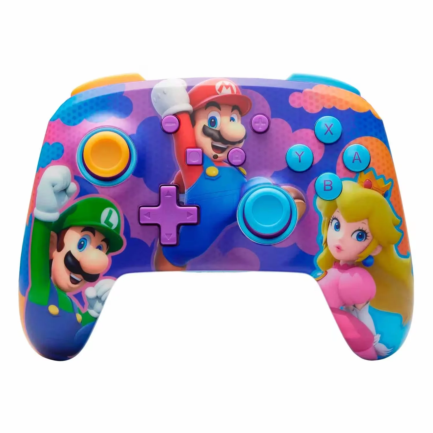 Controle PowerA Enhanced Wired Super Mario Color Splash Heroes Sem Fio para Nintendo Switch - PWA-A-09111
