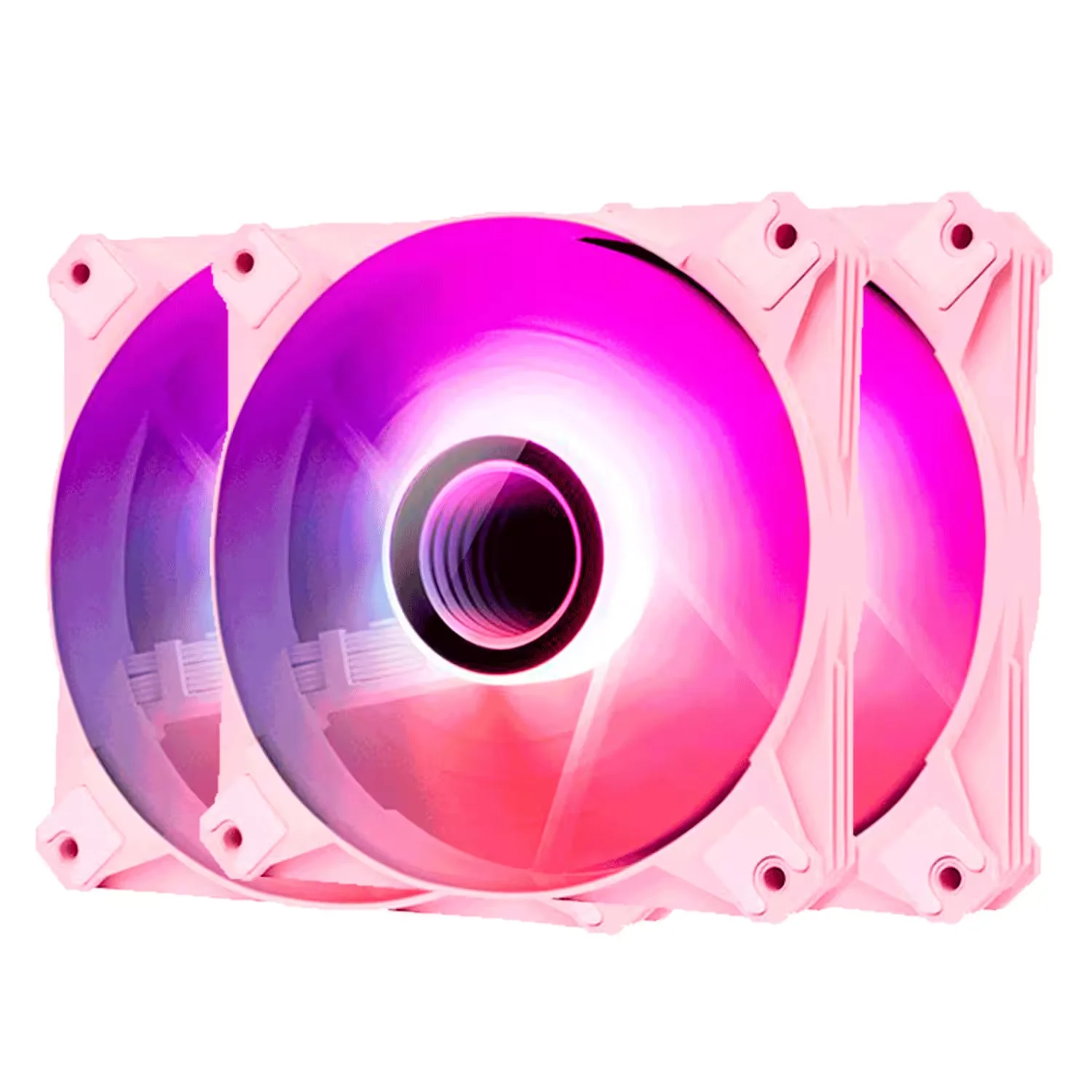 Cooler Fan para Gabinete Darkflash INF8 3 em 1 - Rosa