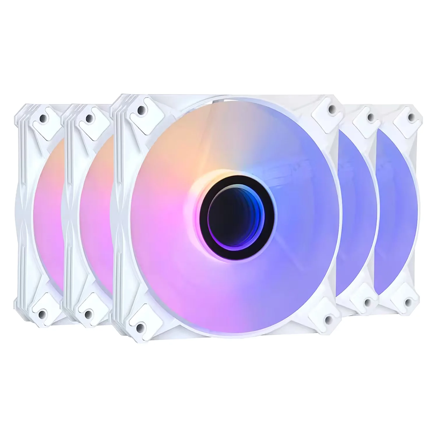 Cooler Fan para Gabinete darkFlash INF8 5 em 1 ARGB - Branco