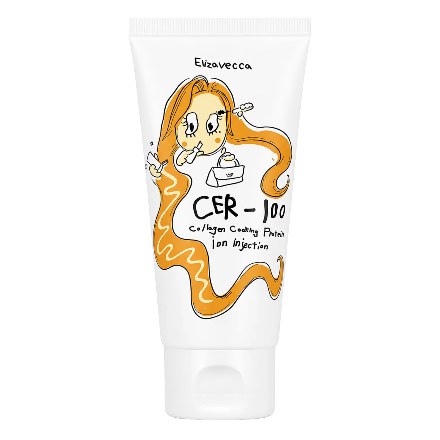 Creme Capilar Elizavecca Collagen Coating Protein Ion Injection 50ml