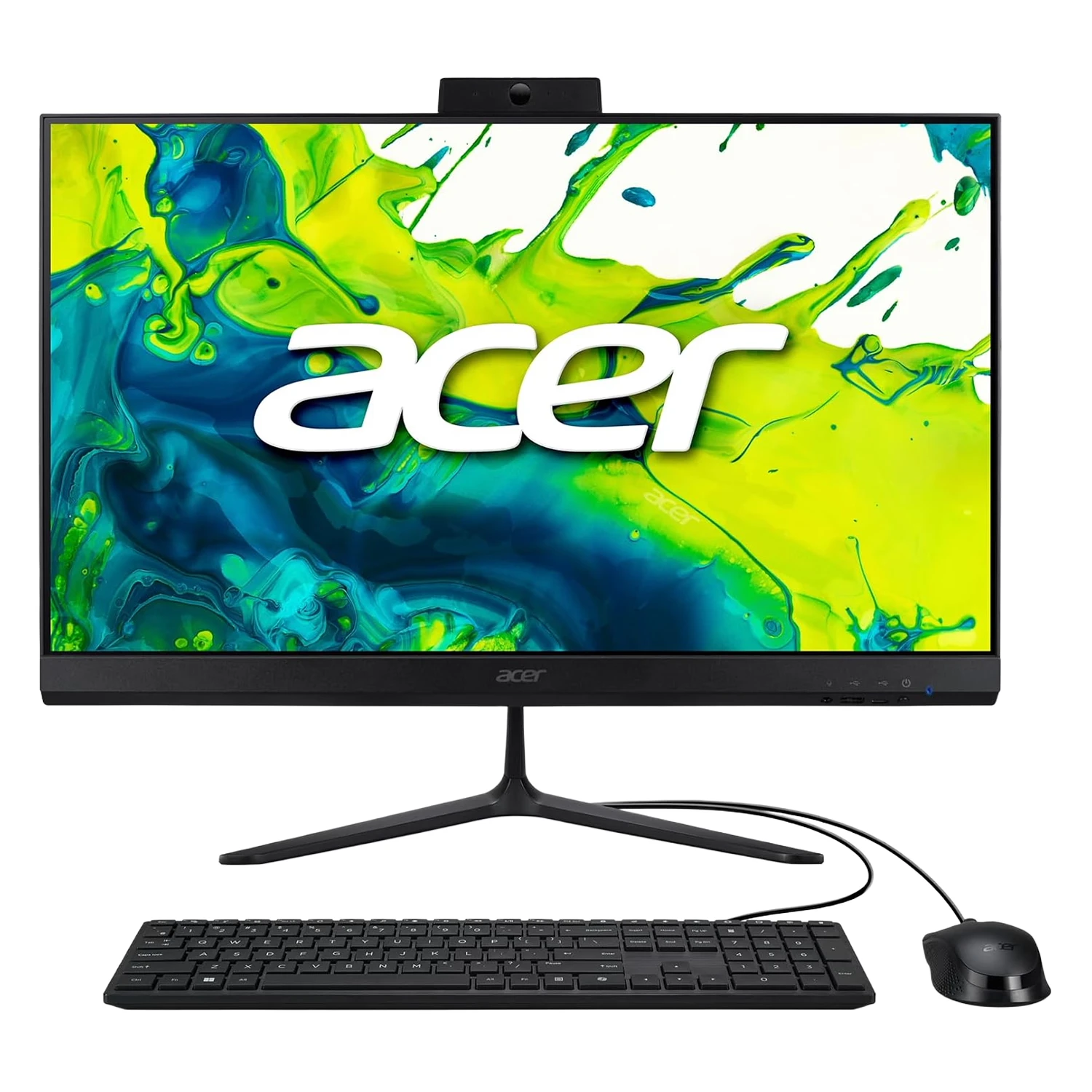 Desktop All In One Acer Aspire C24-2G-UR14 23.8" AMD Ryzen 5-7430U 512GB SSD 8GB RAM - Preto