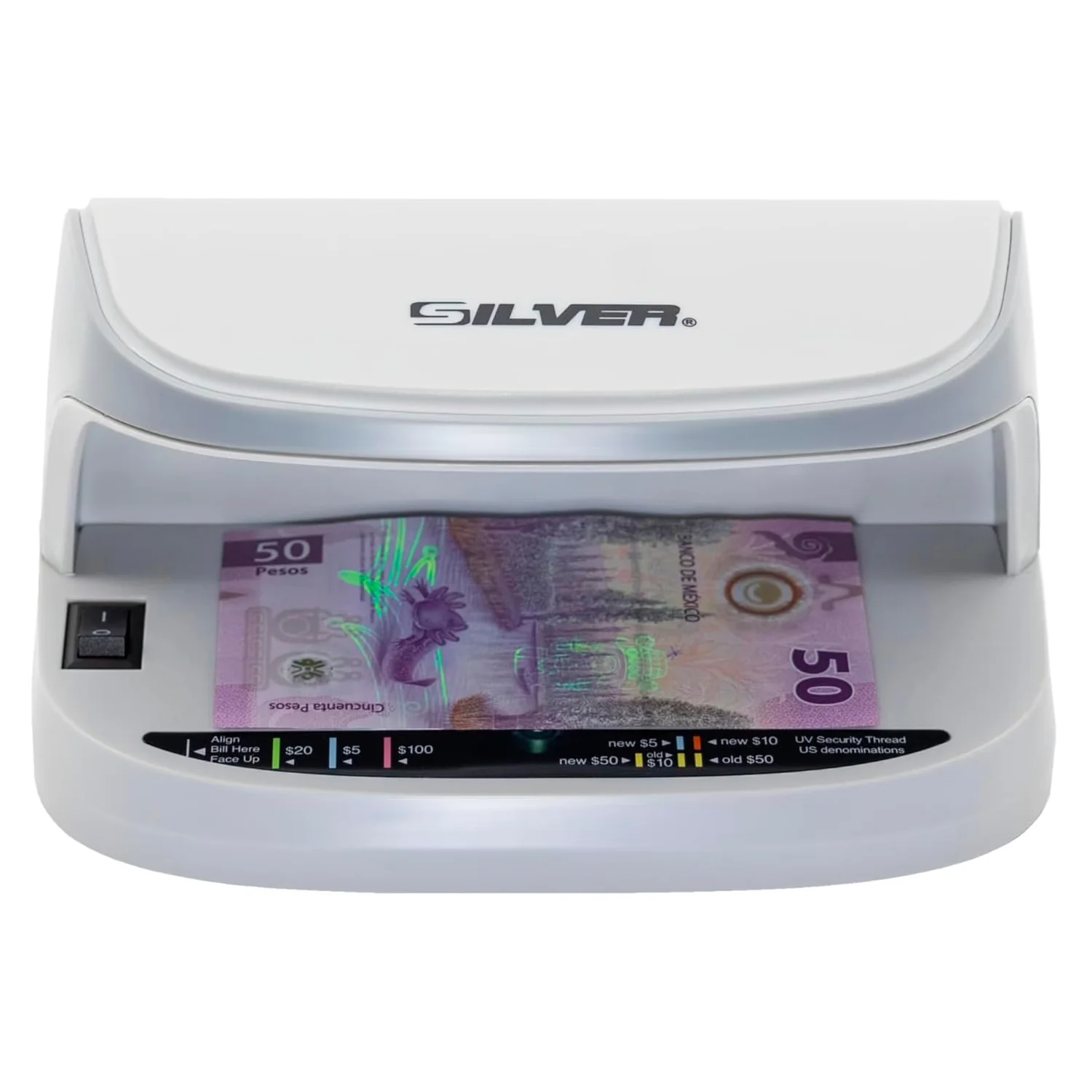Detector de Dinheiro Falso AccuBanker SD100 - Prata