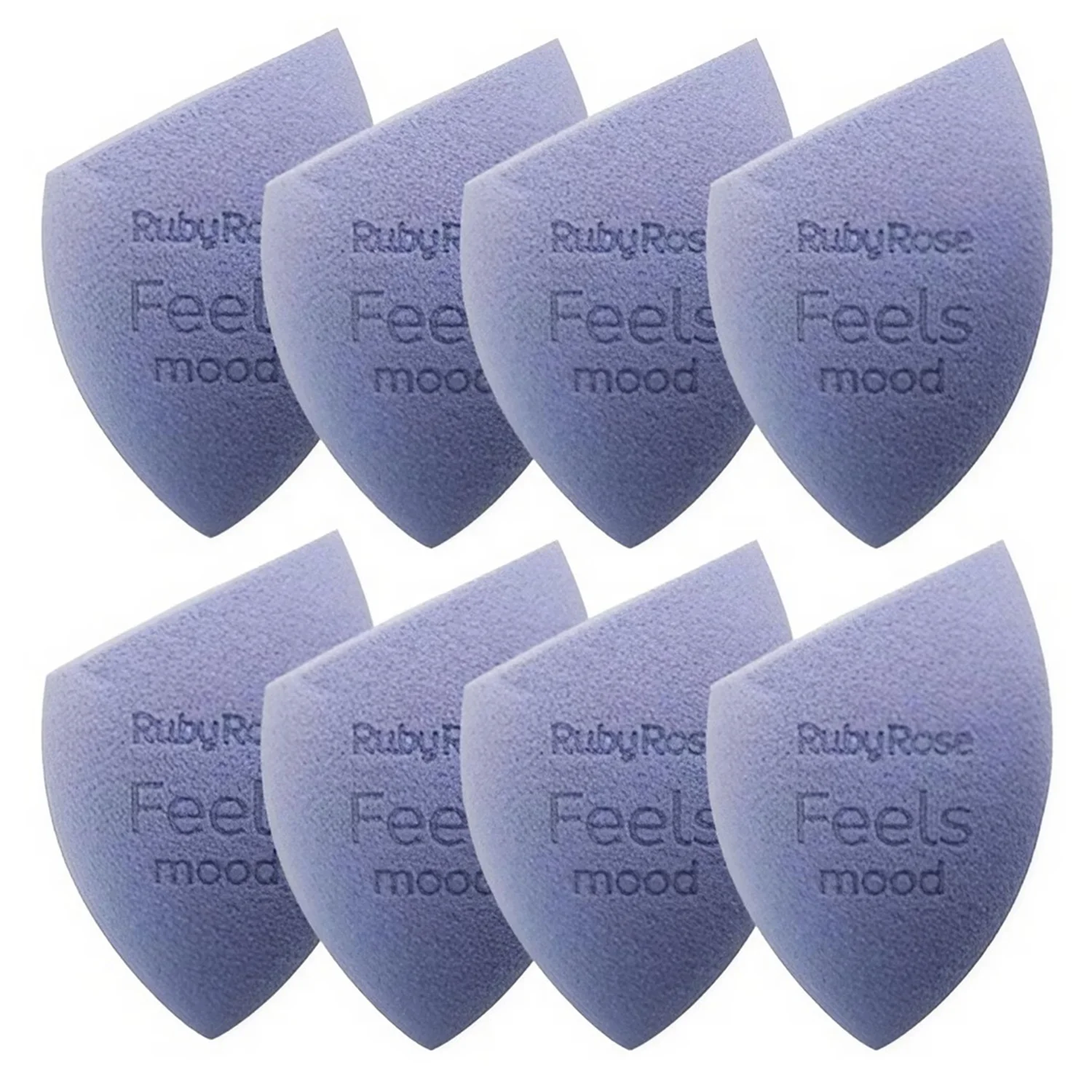 Esponja de Maquiagem Ruby Rose Feels Mood Angle Blender HBS-02 - 8 Unidades
