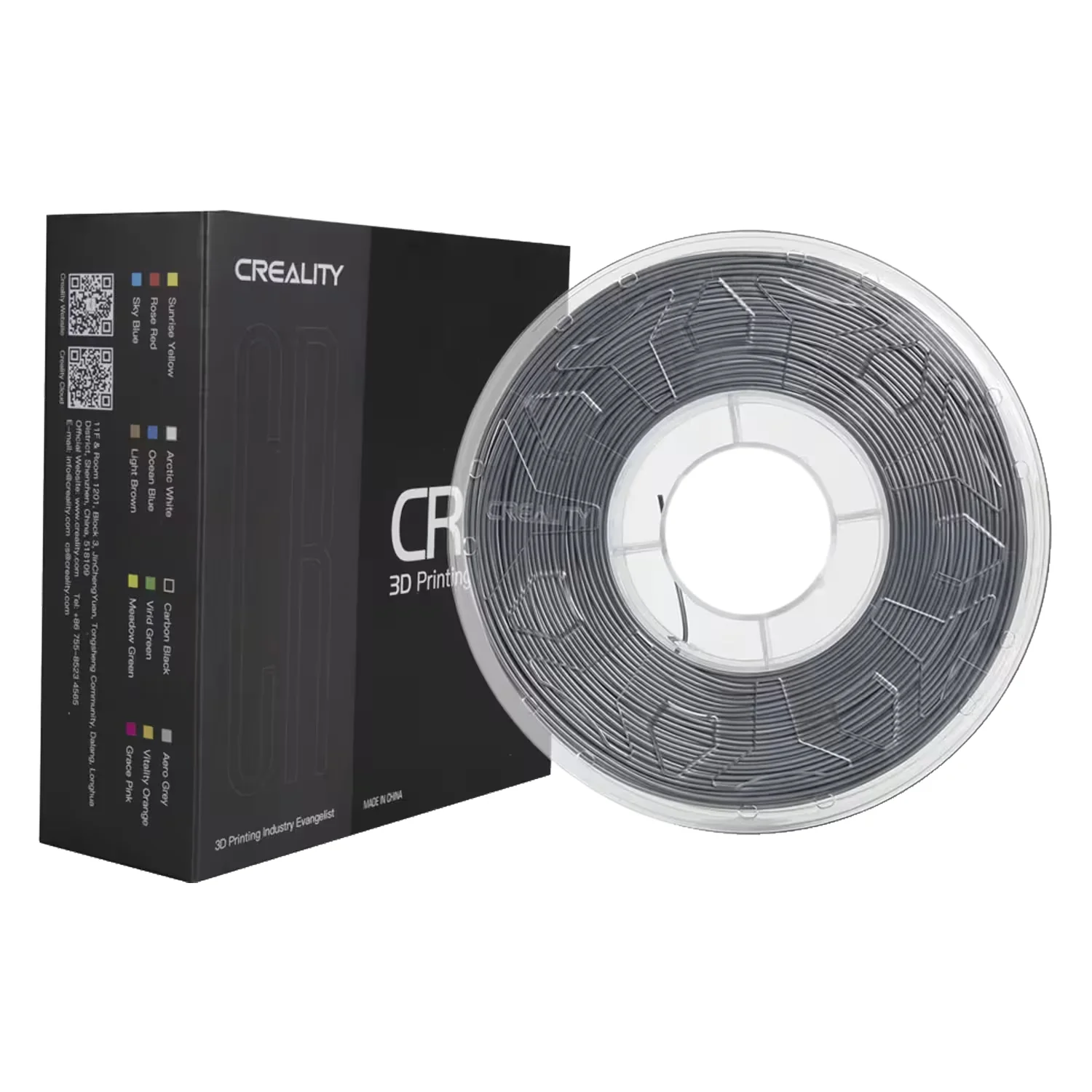 Filamento para Impressora 3D Creality CR-ABS 1kg / 1.75mm - Cinza
