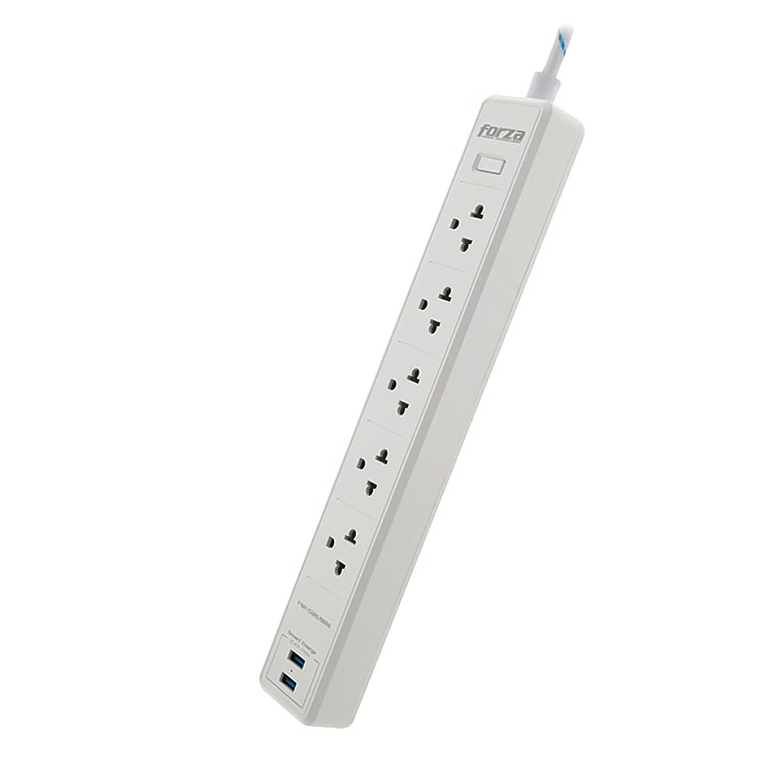 Filtro de Linha Forza FSP-512USBW 6 Tomadas NEMA 5-15P USB Bivolt - Branco