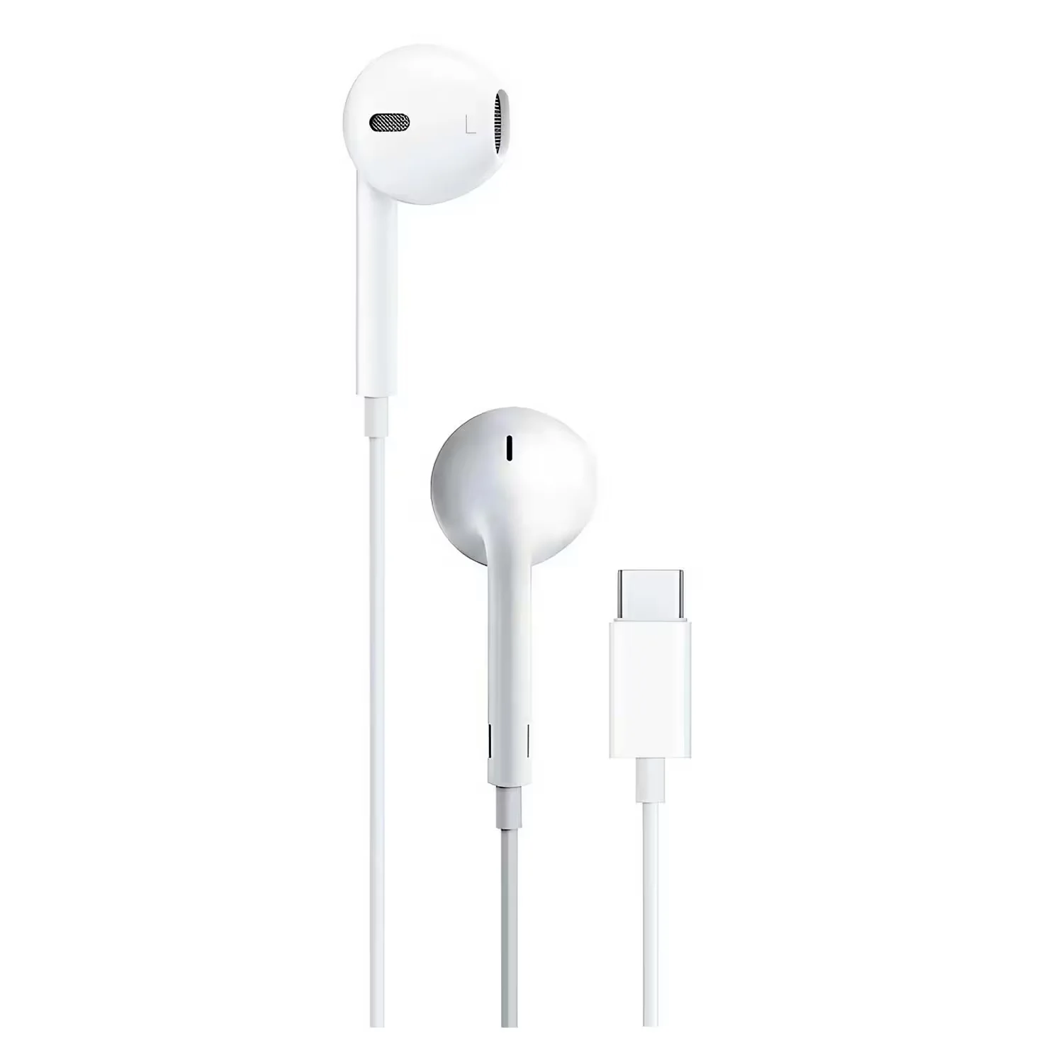 Fone de Ouvido Apple EarPods MTJY3ZE/A Original USB-C para iPhone 15 - Branco