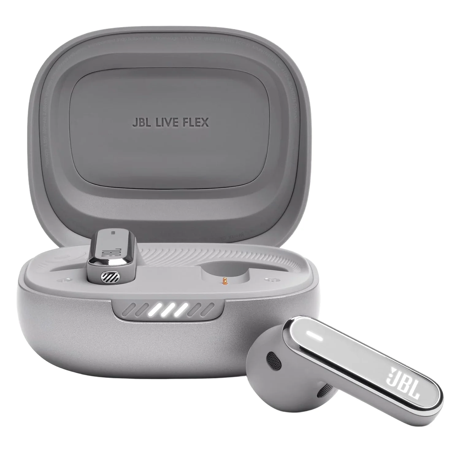 Fone de Ouvido JBL Live Flex Bluetooth - Prata