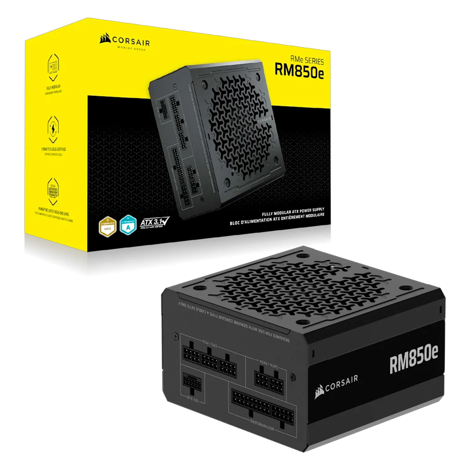 Fonte ATX Corsair RM850E 850W 80 Plus Gold Full Modular - CP-9020296-NA