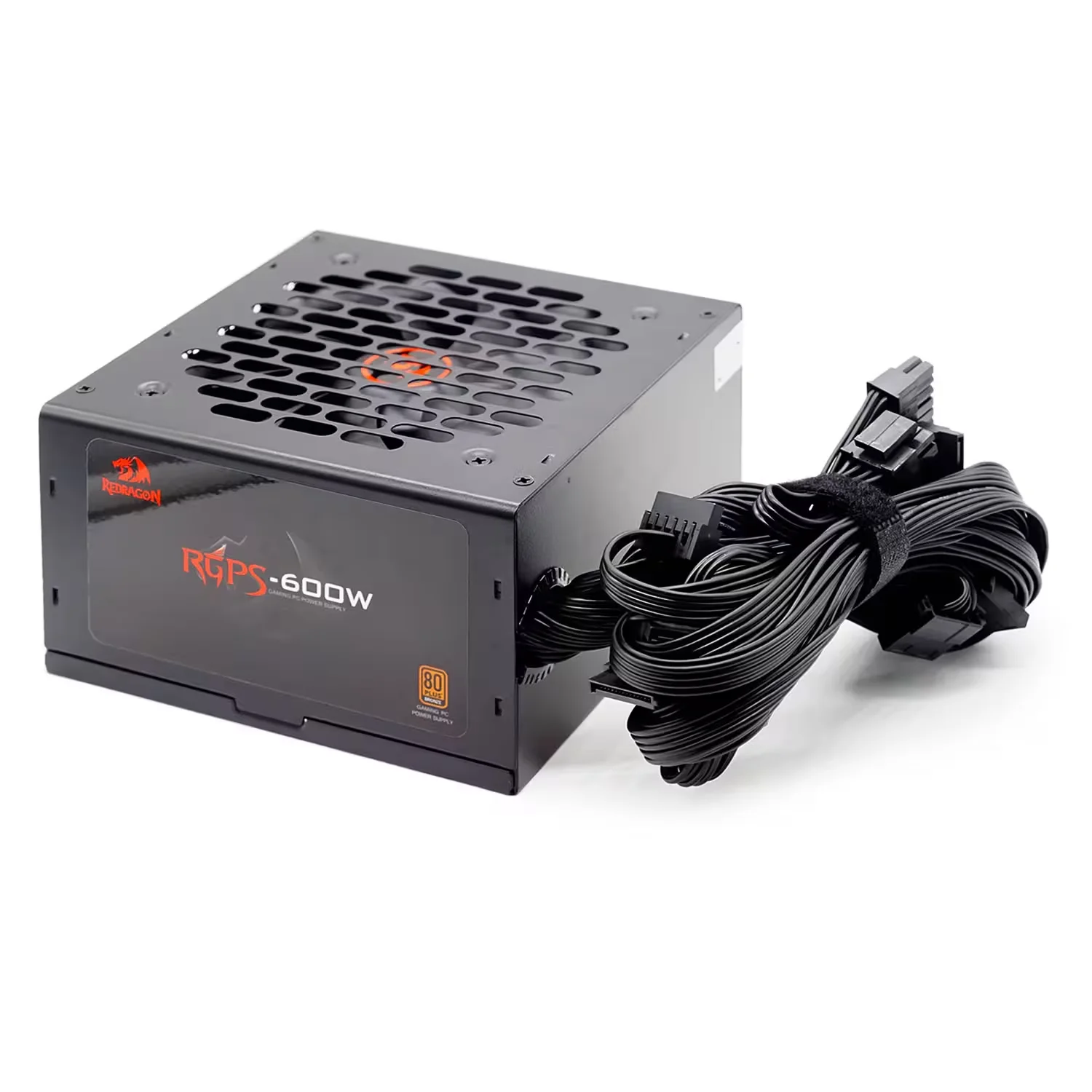 Fonte Redragon GC-PS024 ATX 600W 80 Plus Bronze PFC Ativo Bivolt - Preto