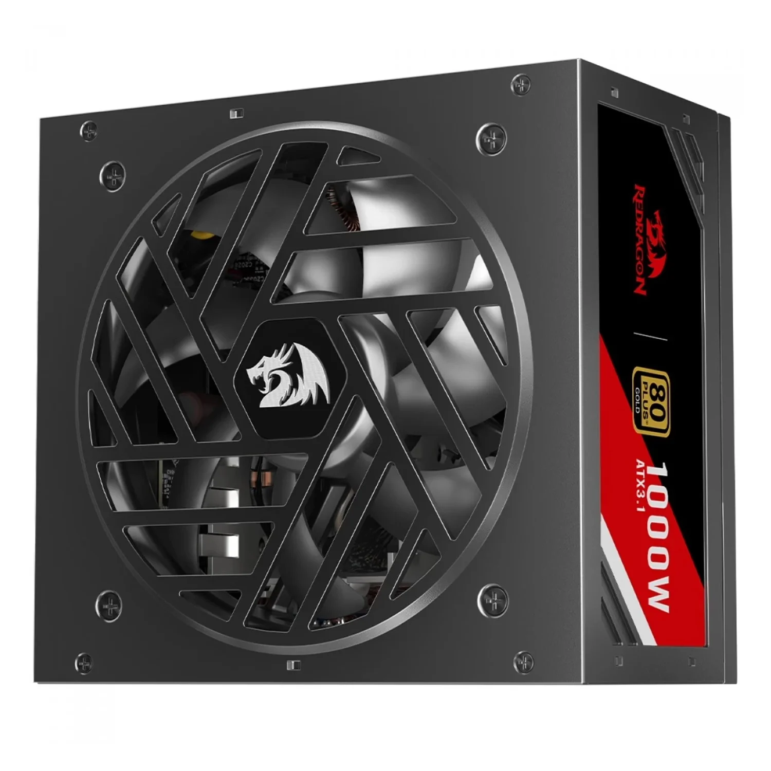 Fonte Redragon Master RGMS GC-MS03 ATX 1000W 80 Plus Gold Full Modular - Preto