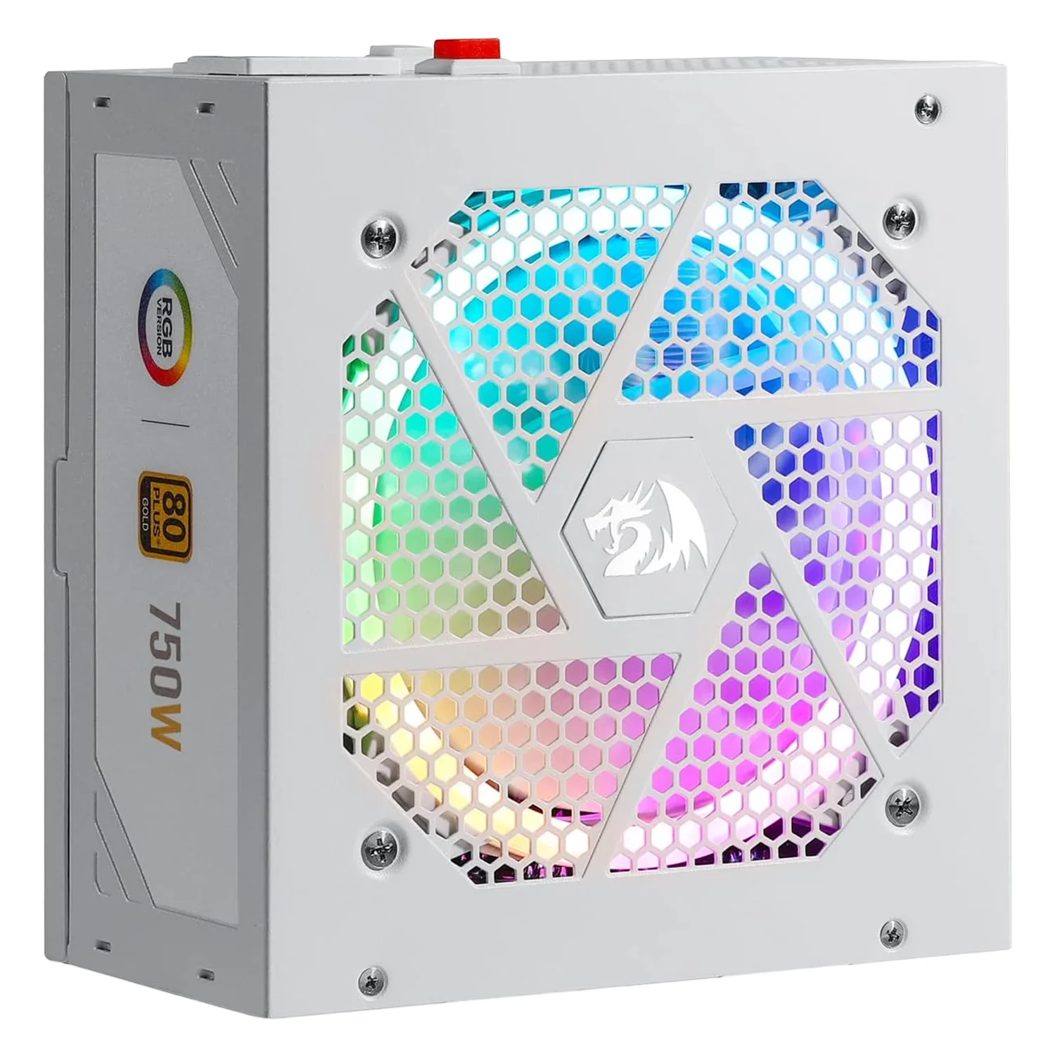 Fonte Redragon RGPS GC-PS006W-1 ATX 750W 80 Plus Gold PFC Ativo RGB - Preto