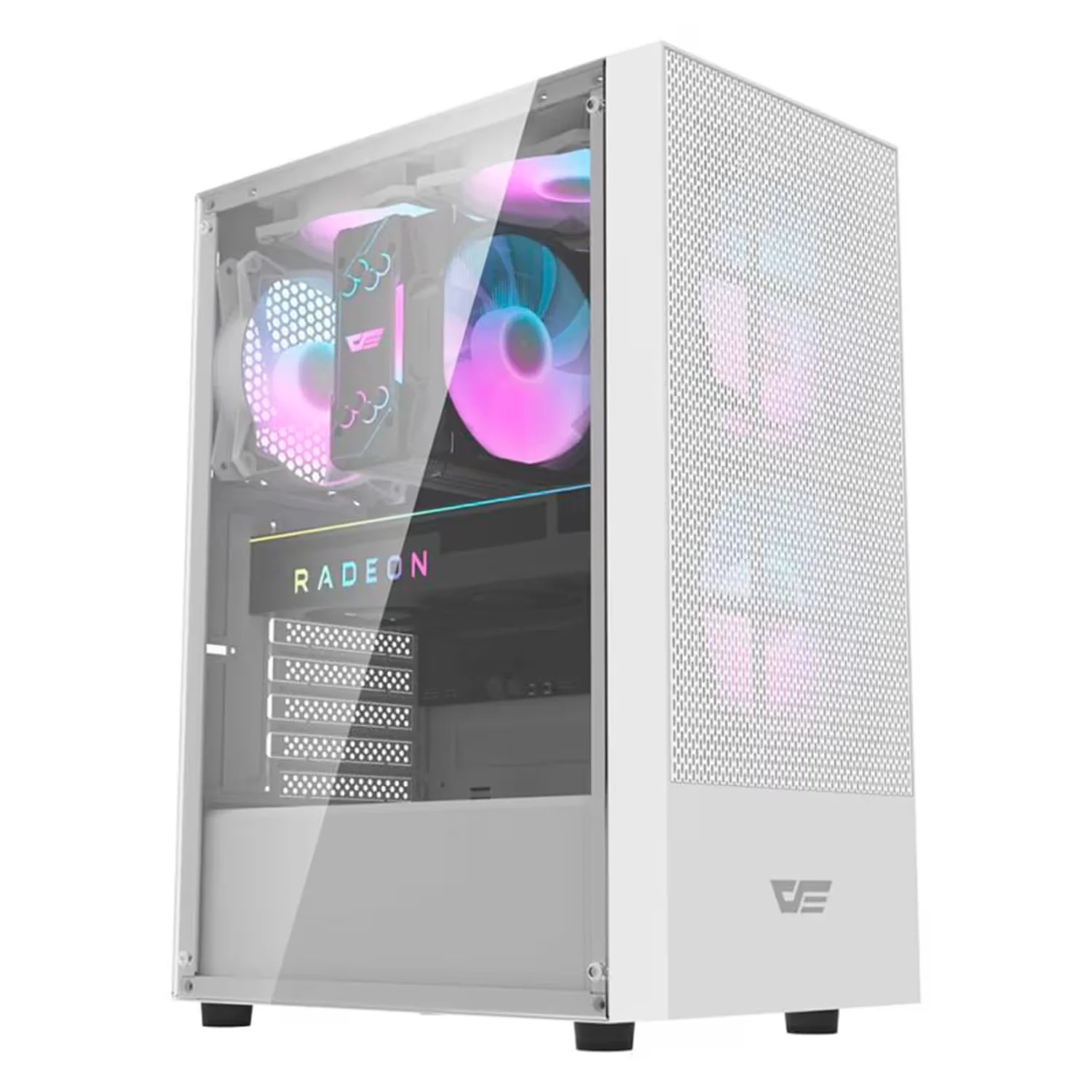 Gabinete Gamer Darkflash A290 3 Fans ARGB - Branco