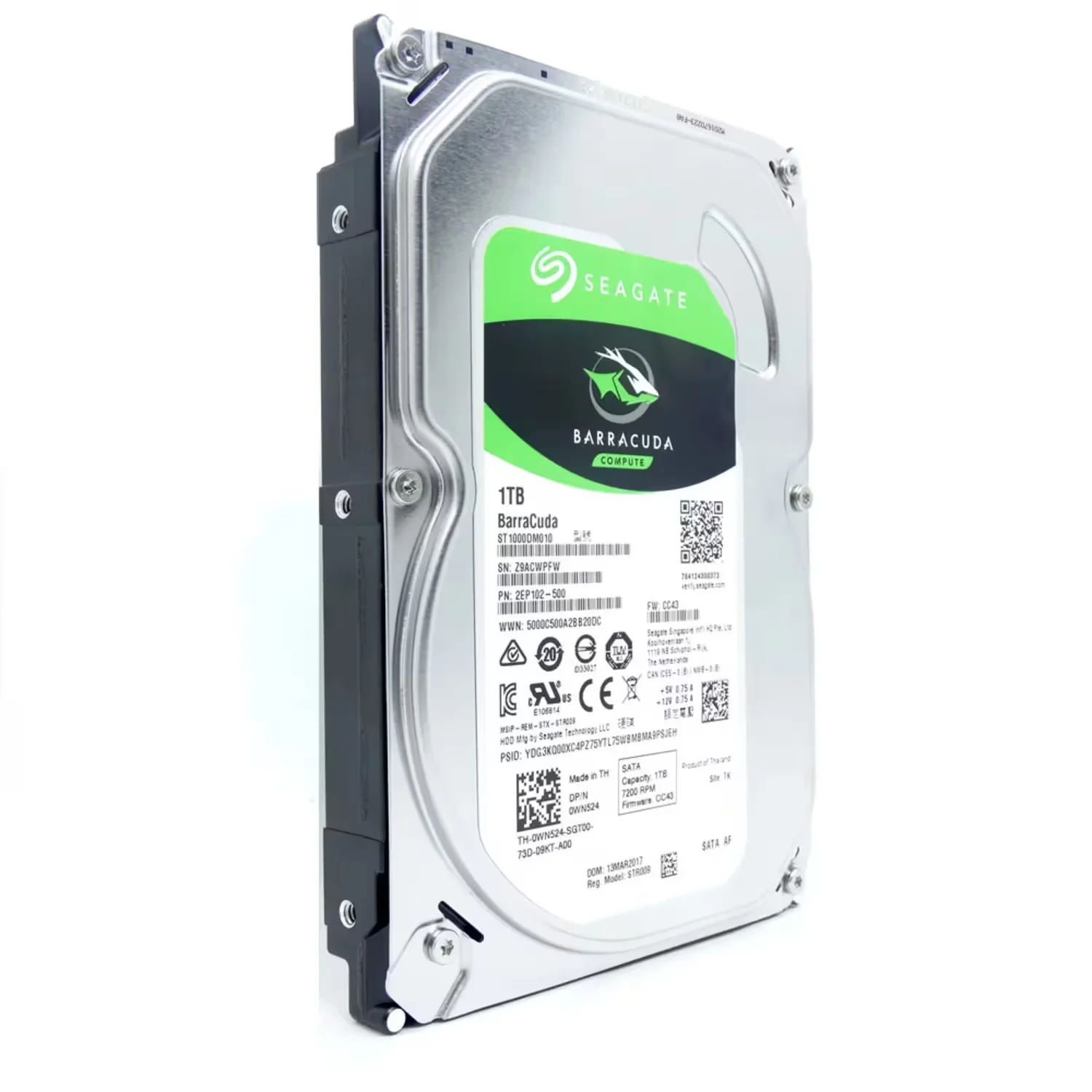 HD Seagate Barracuda 1TB 3.5" SATA 3 7200RPM - ST1000DM010