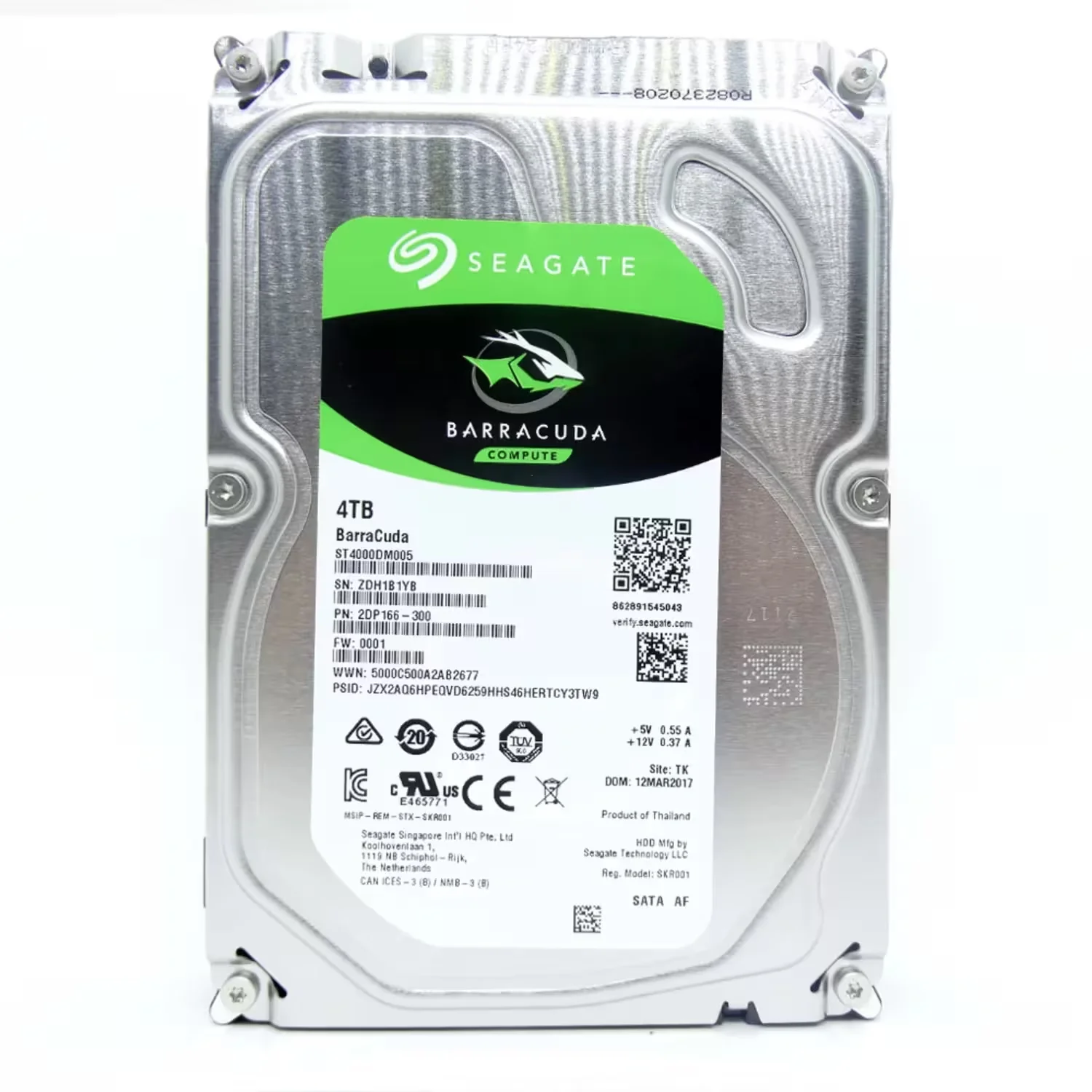 HD Seagate Barracuda 4TB SATA 3 5400RPM - ST4000DM004