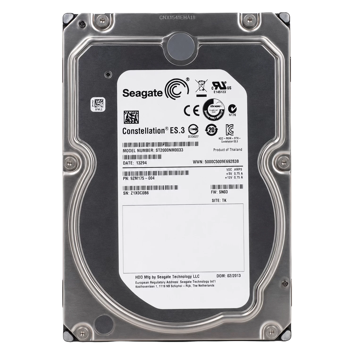 HD Seagate Constellation ES.3 Pull 2TB 3.5" SATA 3 7200RPM - ST2000NM0033