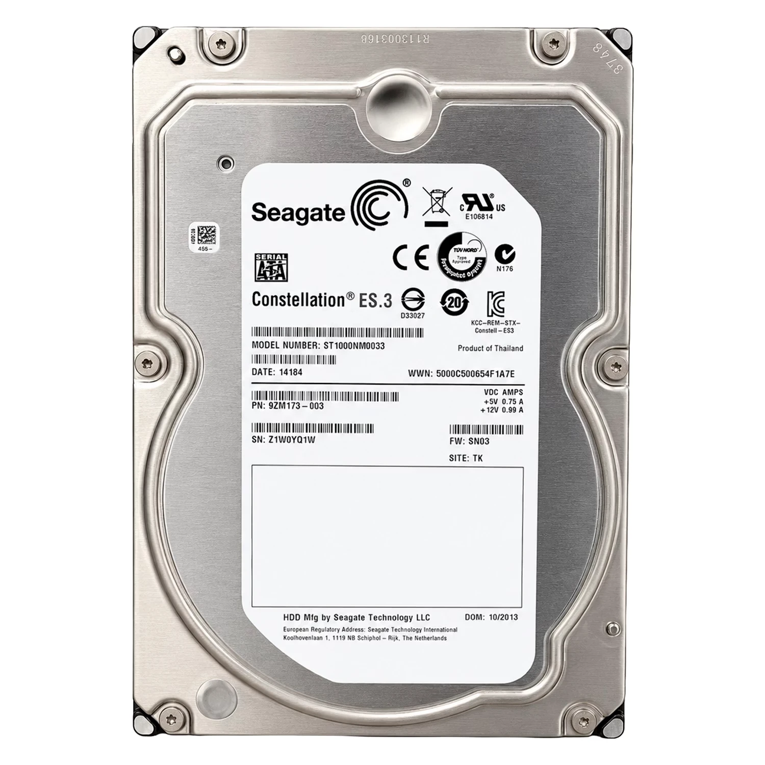 HD Seagate Constellation Pull 1TB 3.5" SATA 3 7200RPM - ST1000NM0033
