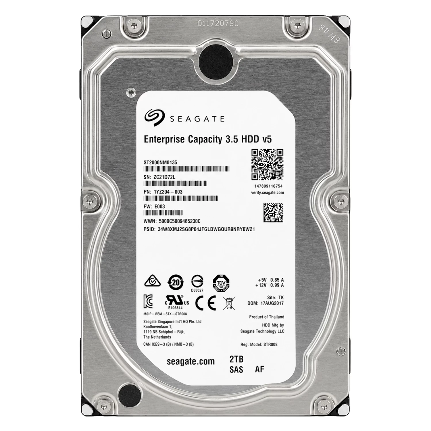 HD Seagate Exos 7E8 Pull 2TB 3.5" SATA 3 7200RPM - ST2000NM0135