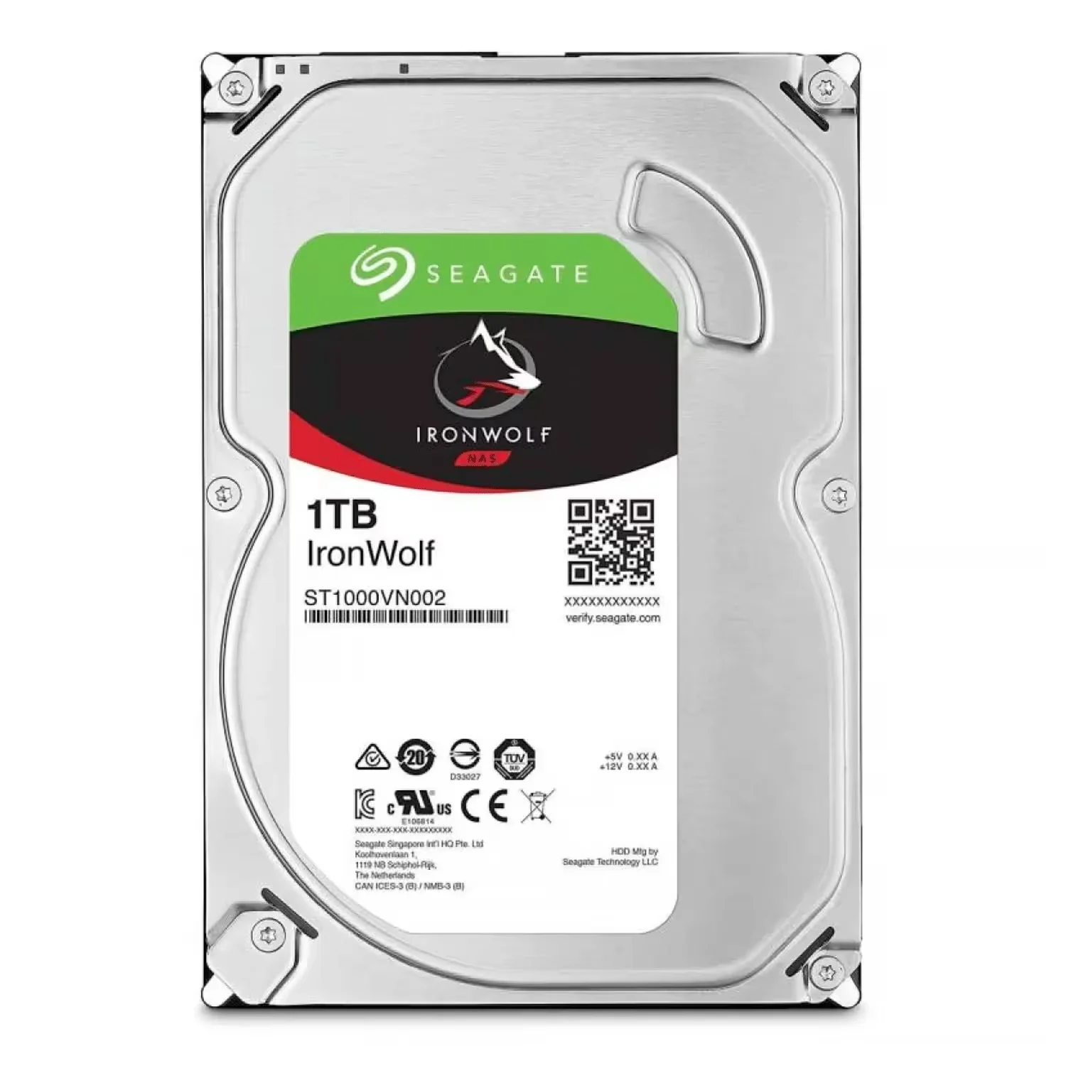 HD Seagate IronWolf  NAS 1TB 3.5" SATA 3 5900RPM - ST1000VN002