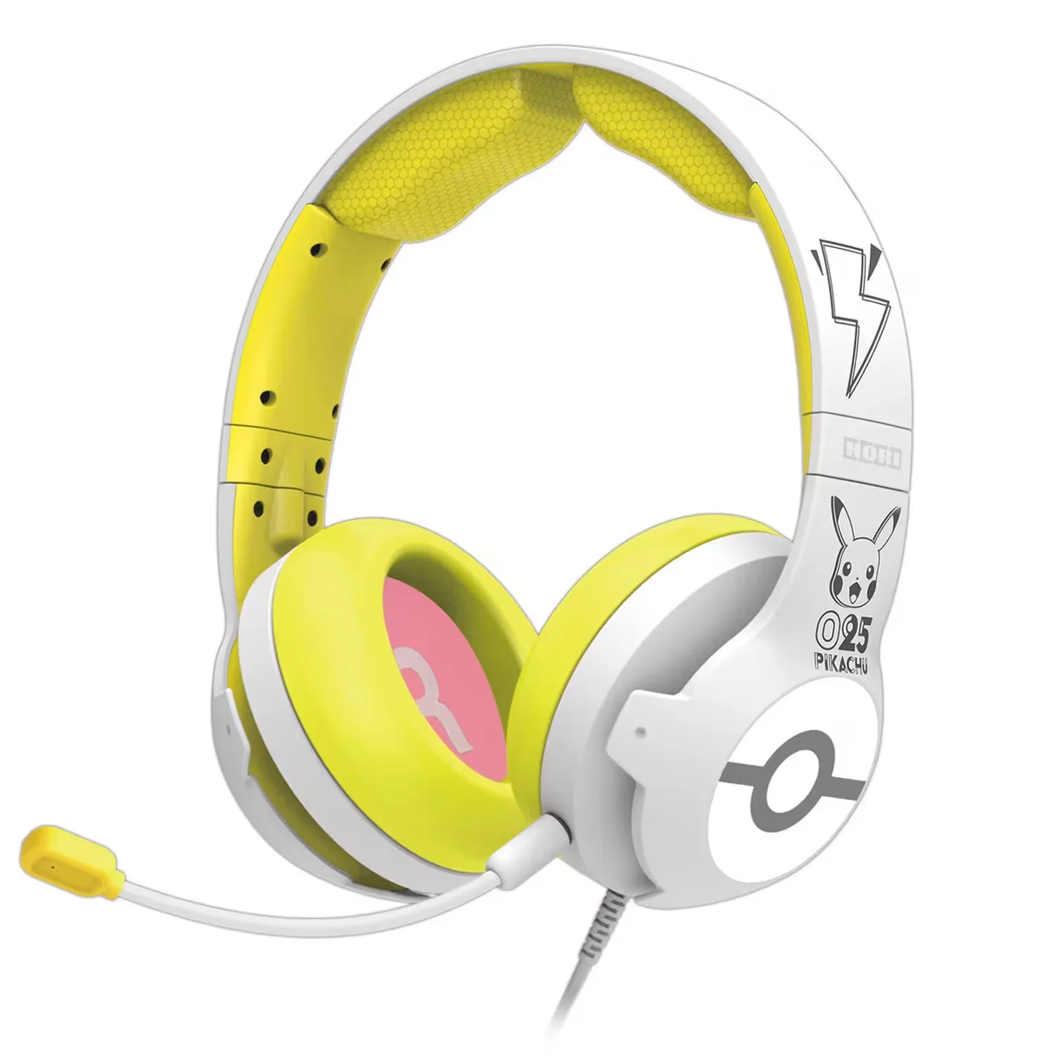 Headset Gamer Hori Pikachu NSW-264U para Nintendo Switch - Amarelo