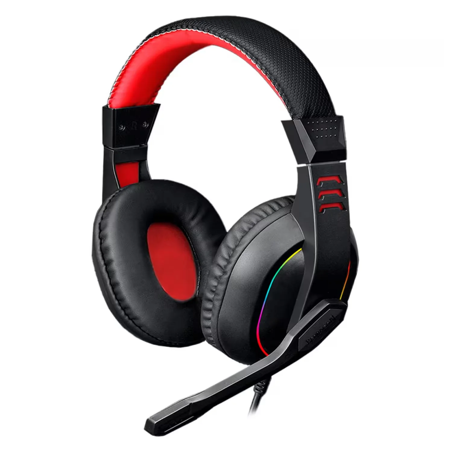 Headset Gamer Redragon Ares H120 RGB P2 + Adaptador 3.5mm - Preto