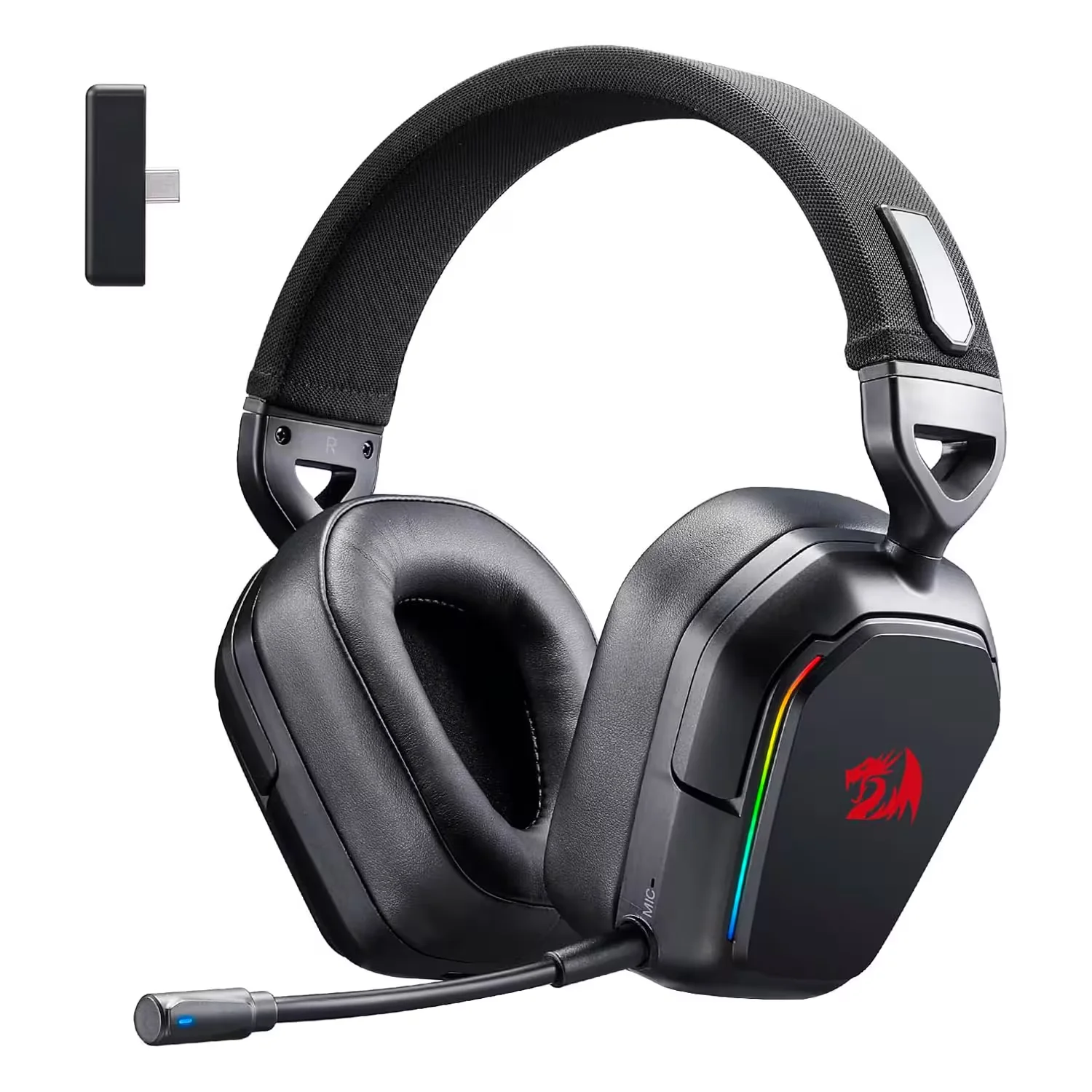 Headset Gamer Redragon Mira H868 LED Jack 3.5mm
- Preto